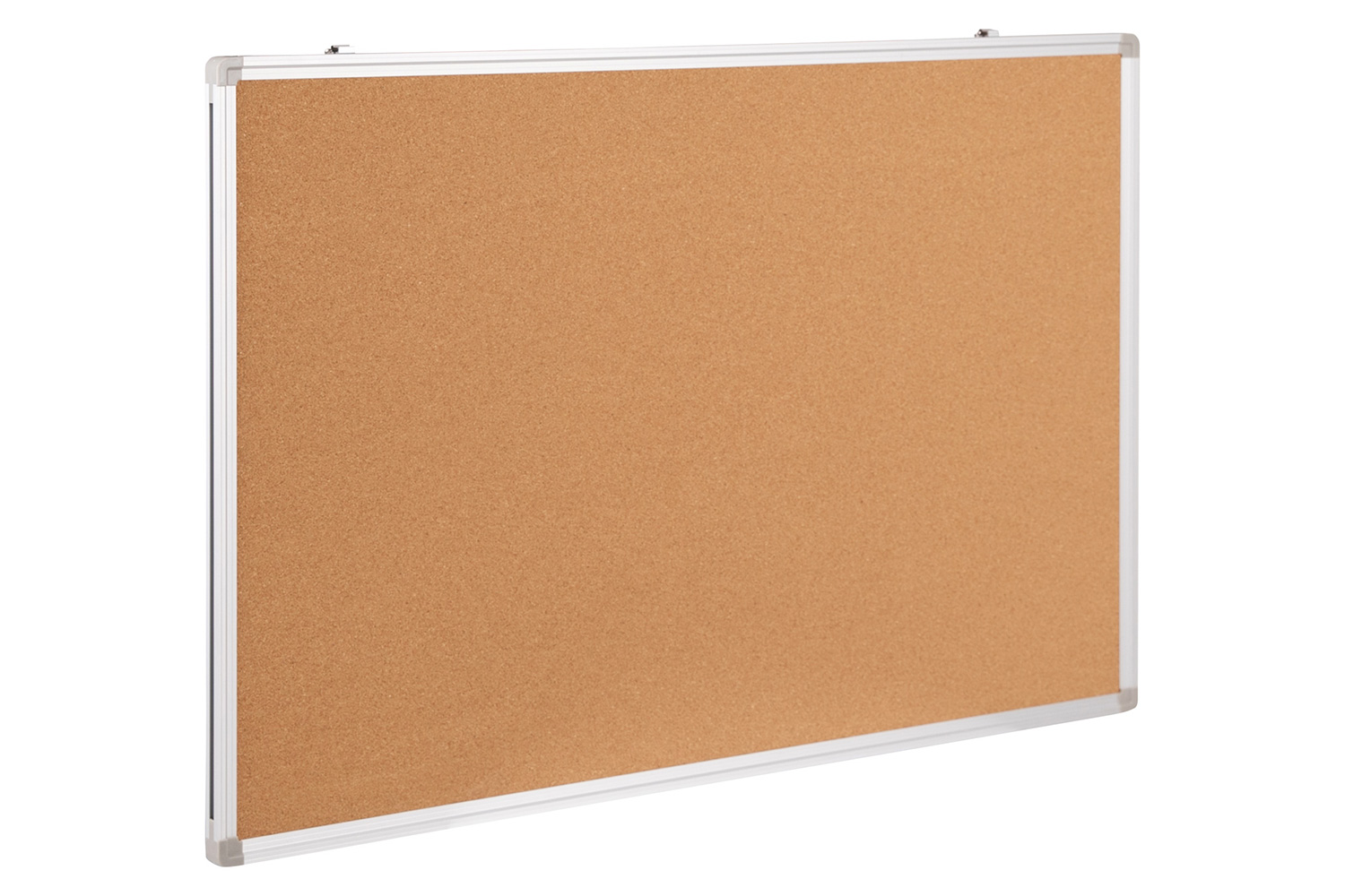 BLNK HERCULES Series Natural Cork Board with Aluminum Frame - 35.5"W x 23.5"H