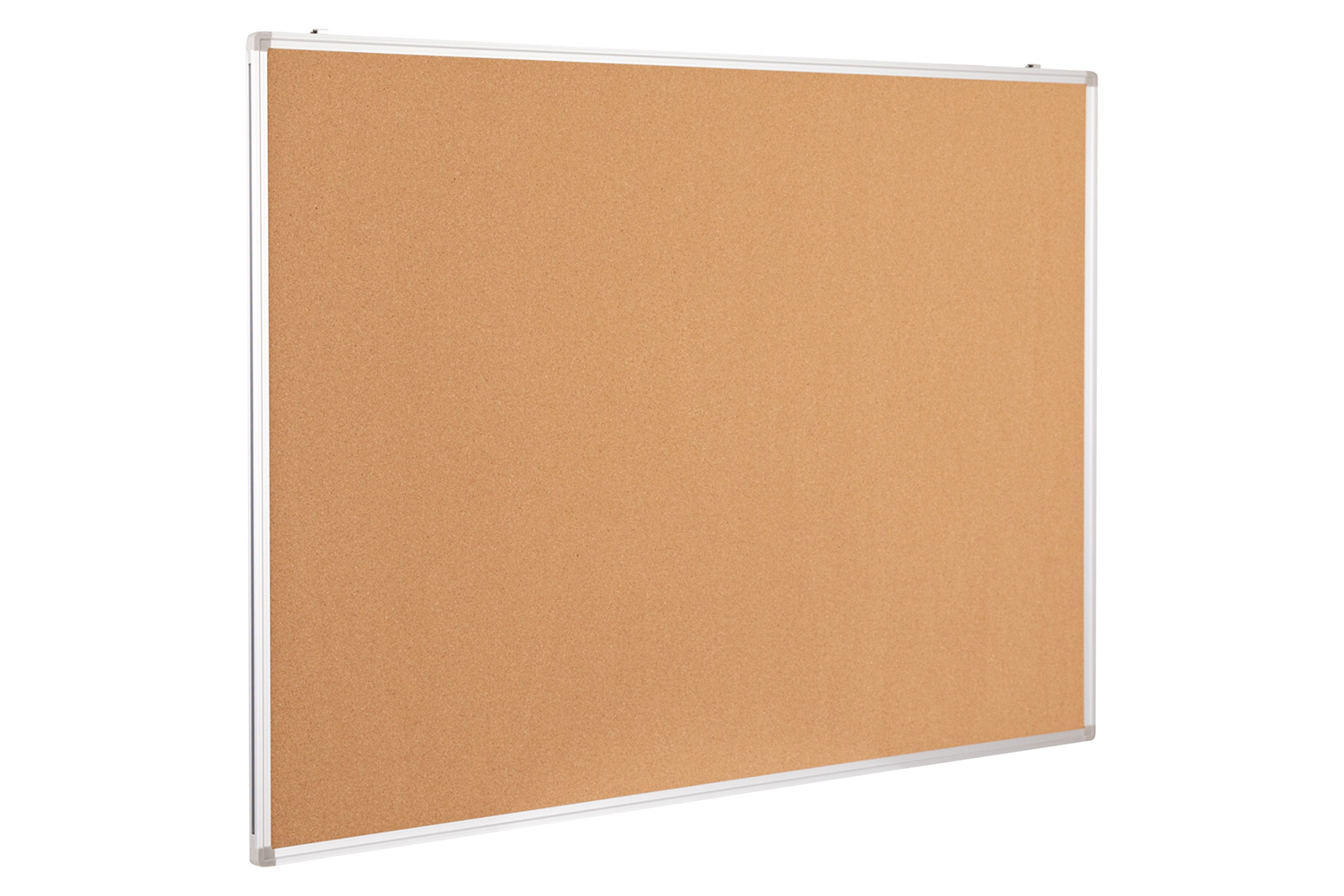 BLNK HERCULES Series Natural Cork Board with Aluminum Frame - 47.25"W x 35.5"H