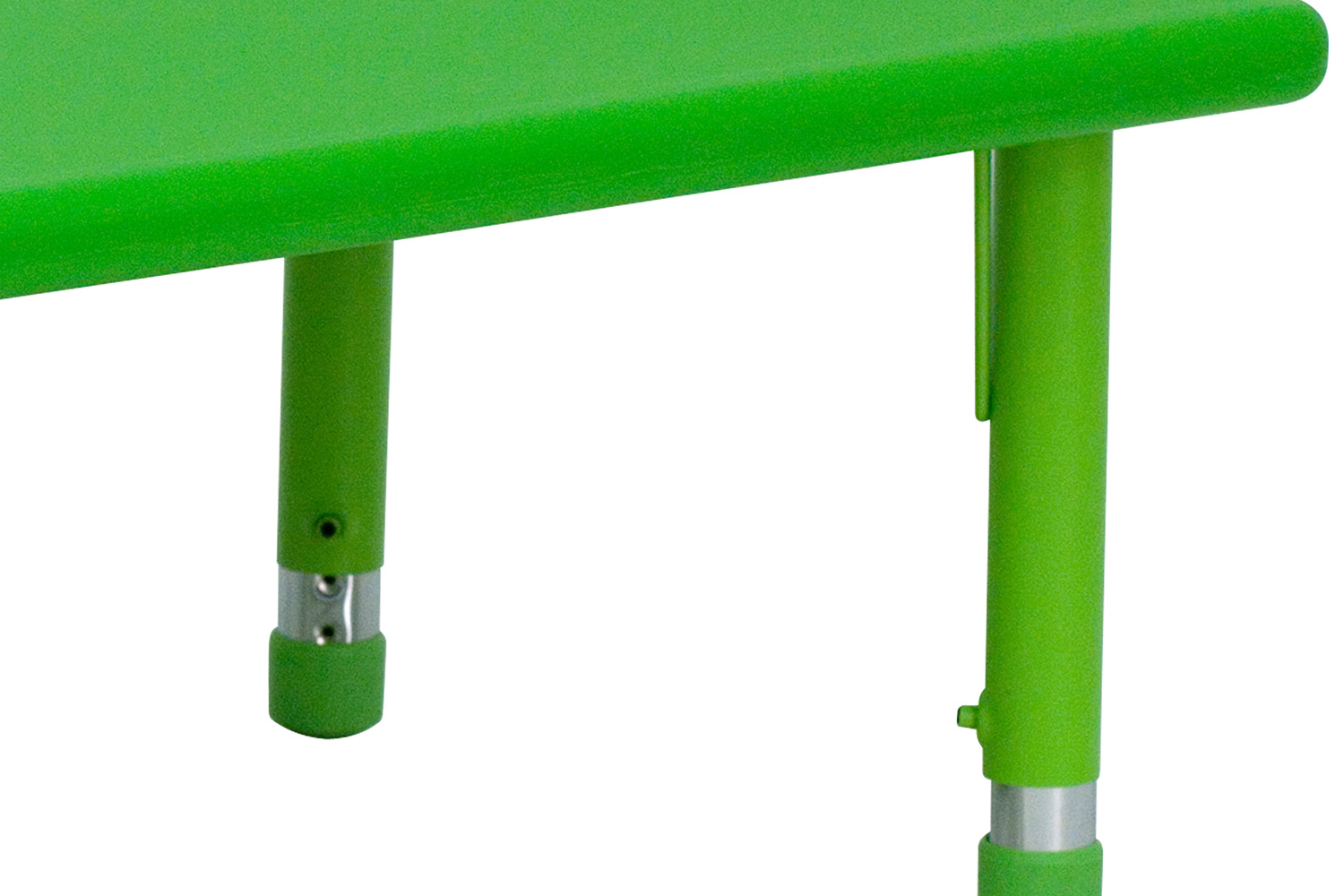 BLNK Wren Rectangular Plastic Height Adjustable Activity Table - Green