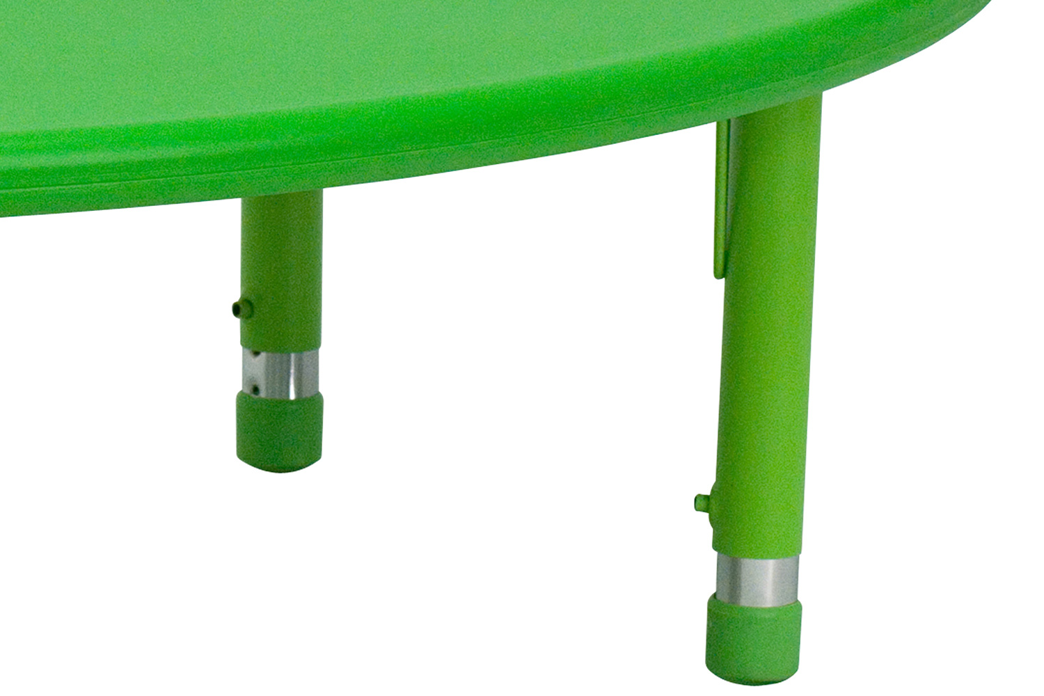 BLNK™ Wren Half-Moon Plastic Height Adjustable Activity Table - Green