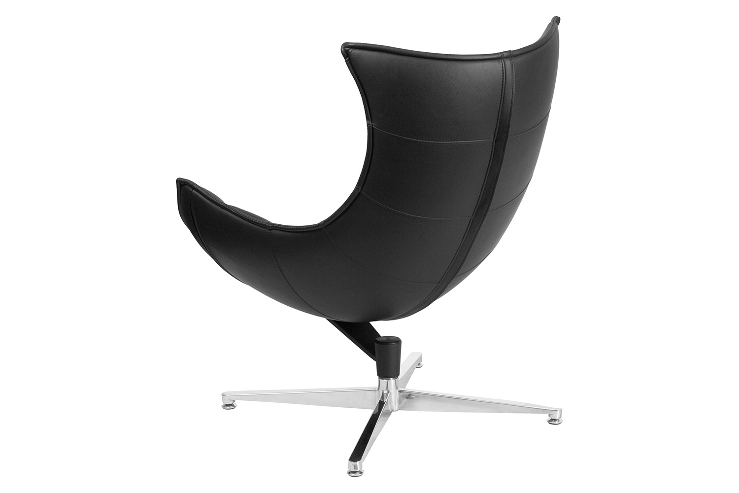 BLNK™ Pasithea LeatherSoft Swivel Cocoon Chair - Black