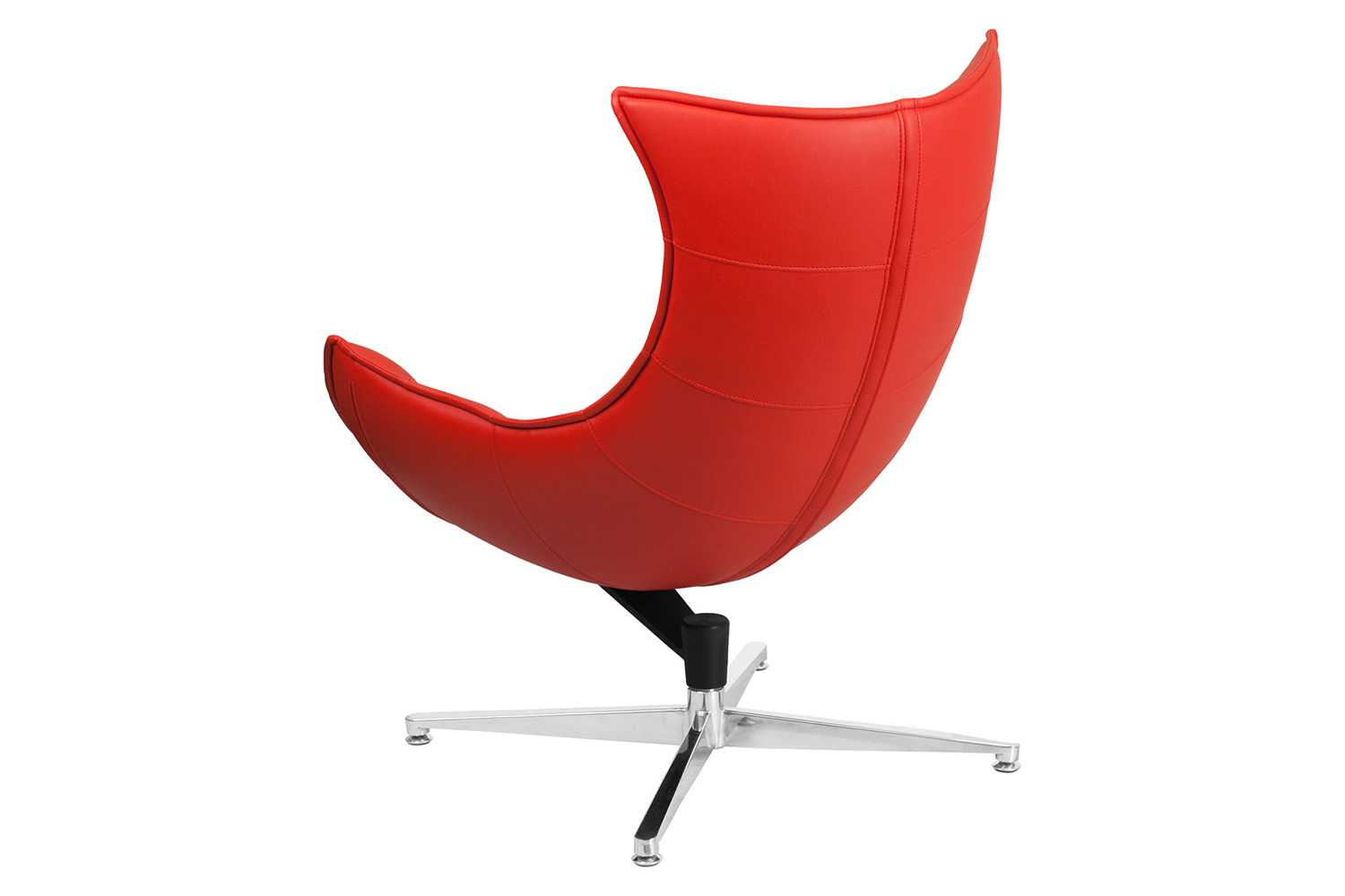 BLNK™ Pasithea LeatherSoft Swivel Cocoon Chair - Red