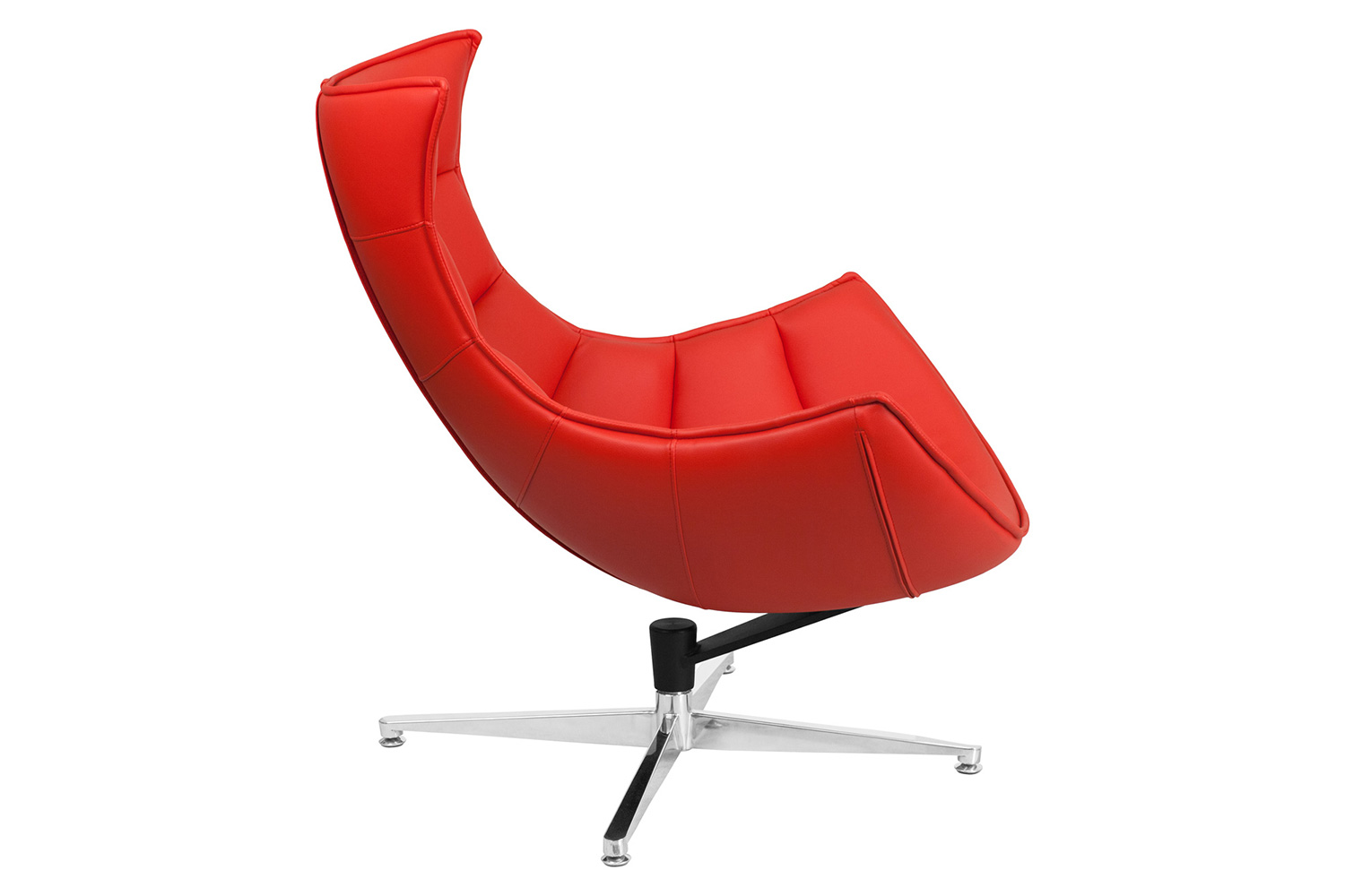 BLNK™ Pasithea LeatherSoft Swivel Cocoon Chair - Red