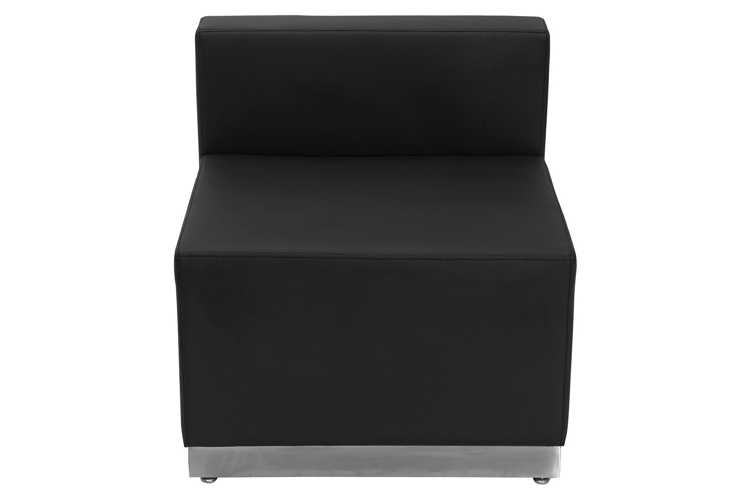 BLNK HERCULES Alon Series LeatherSoft Chair with Brushed Stainless Steel Base