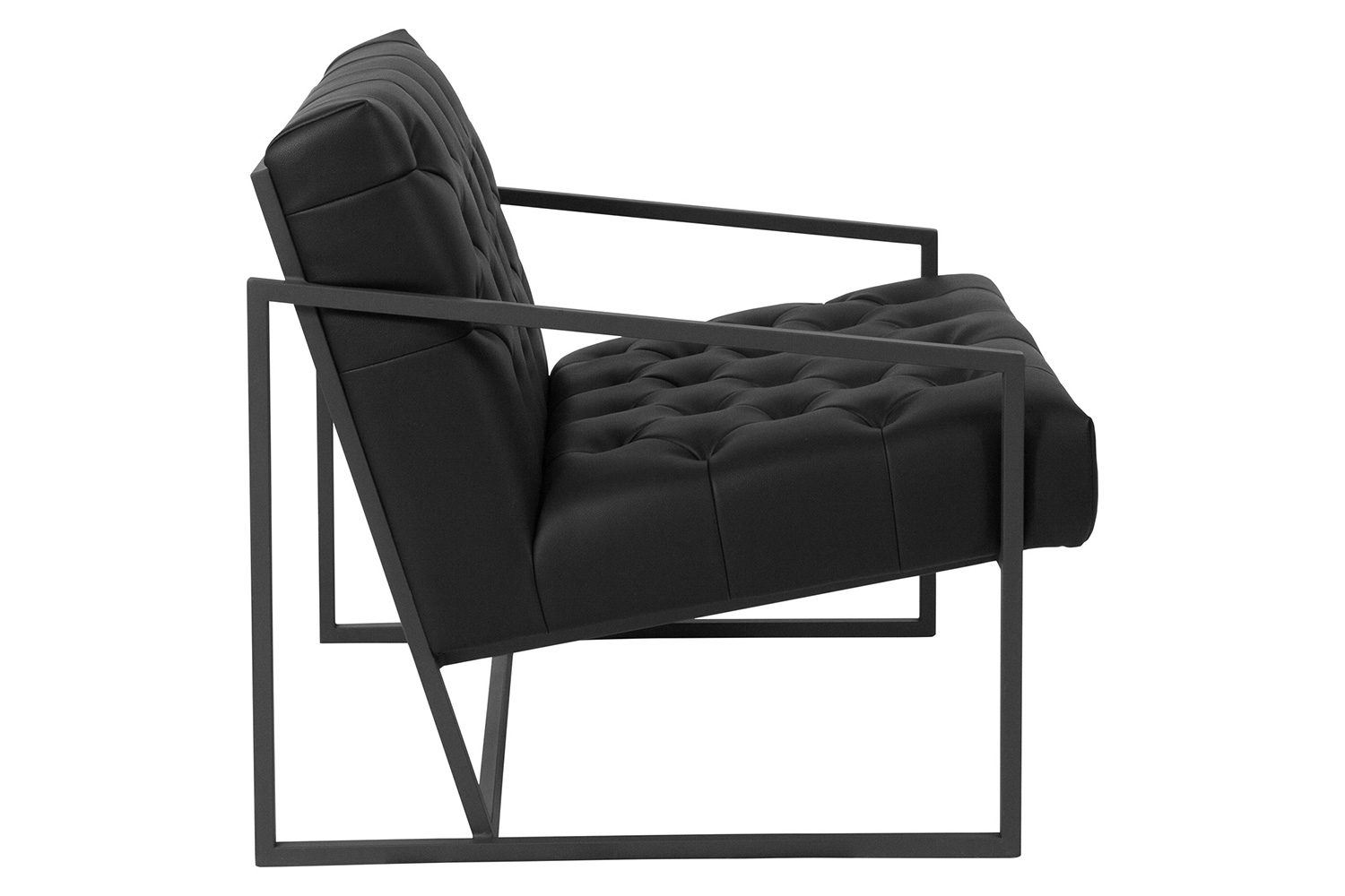 BLNK HERCULES Madison Series LeatherSoft Lounge Chair - Black