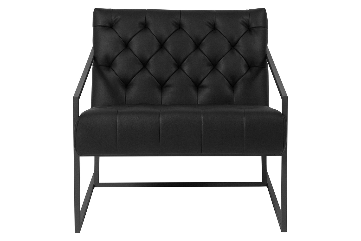 BLNK HERCULES Madison Series LeatherSoft Lounge Chair - Black