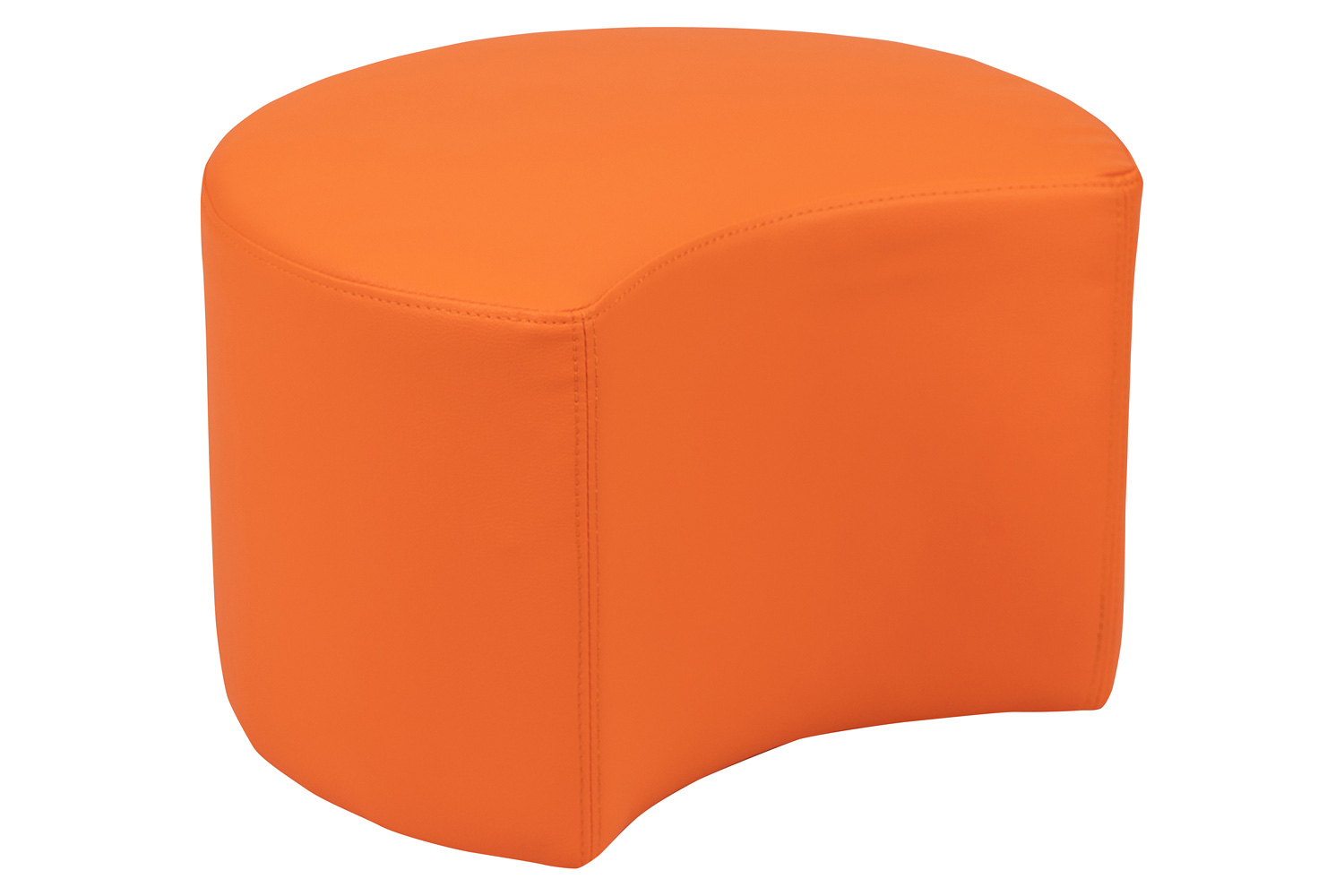 BLNK Nicholas Moon Flexible Soft Seating - Orange, 12"H Seat