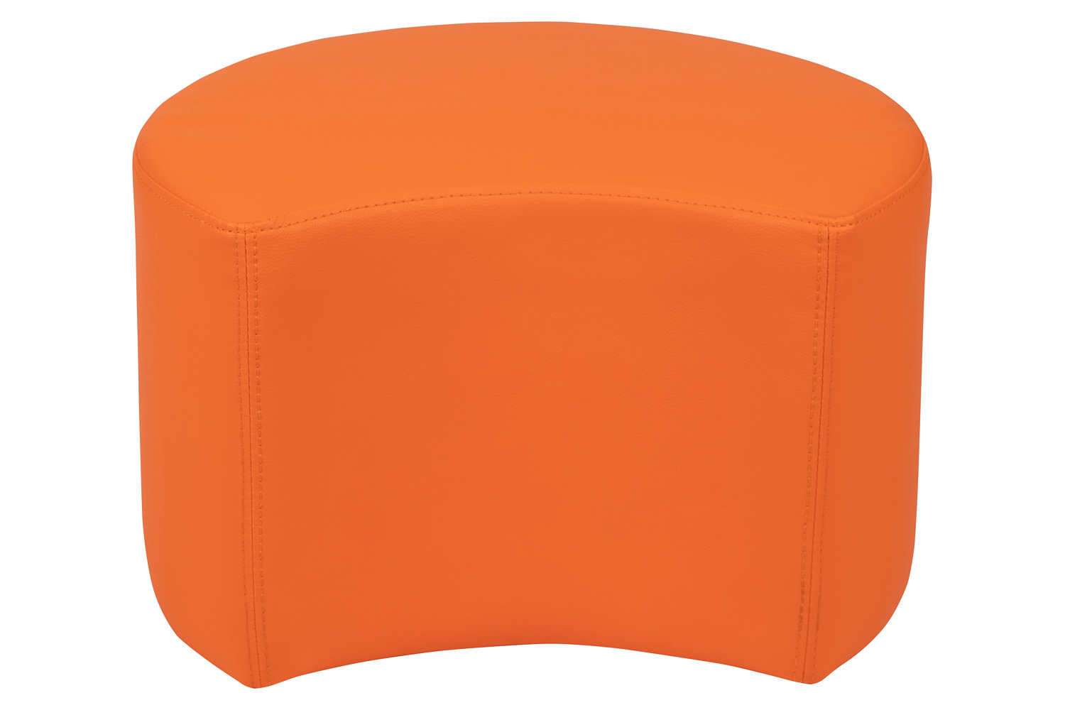 BLNK Nicholas Moon Flexible Soft Seating - Orange, 12"H Seat