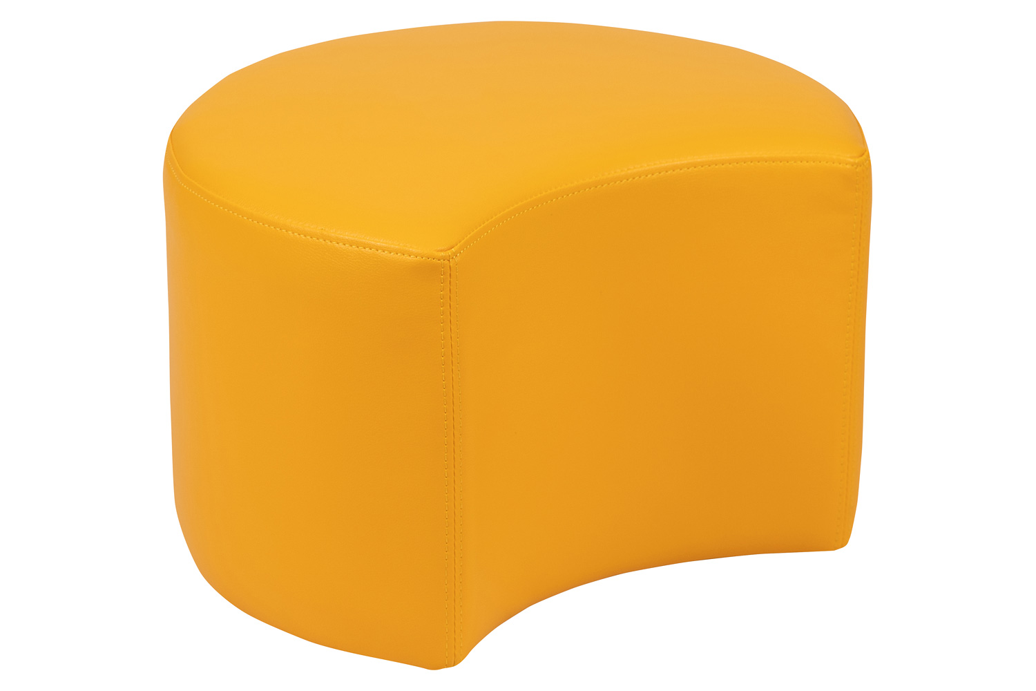 BLNK Nicholas Moon Flexible Soft Seating - Yellow, 12"H Seat