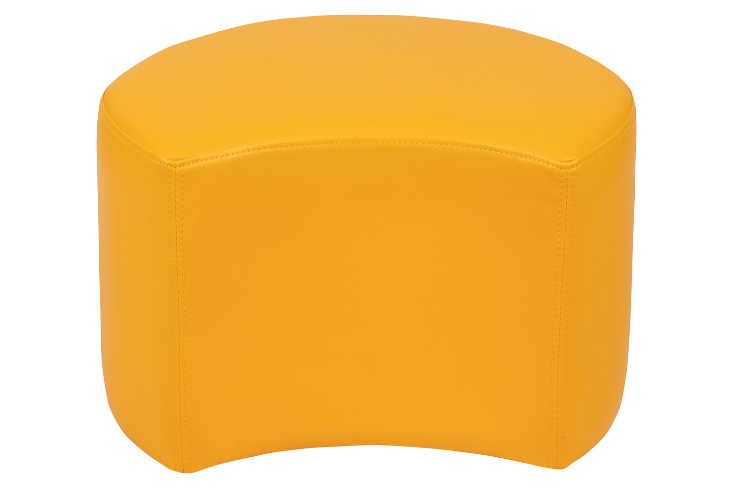 BLNK Nicholas Moon Flexible Soft Seating - Yellow, 12"H Seat