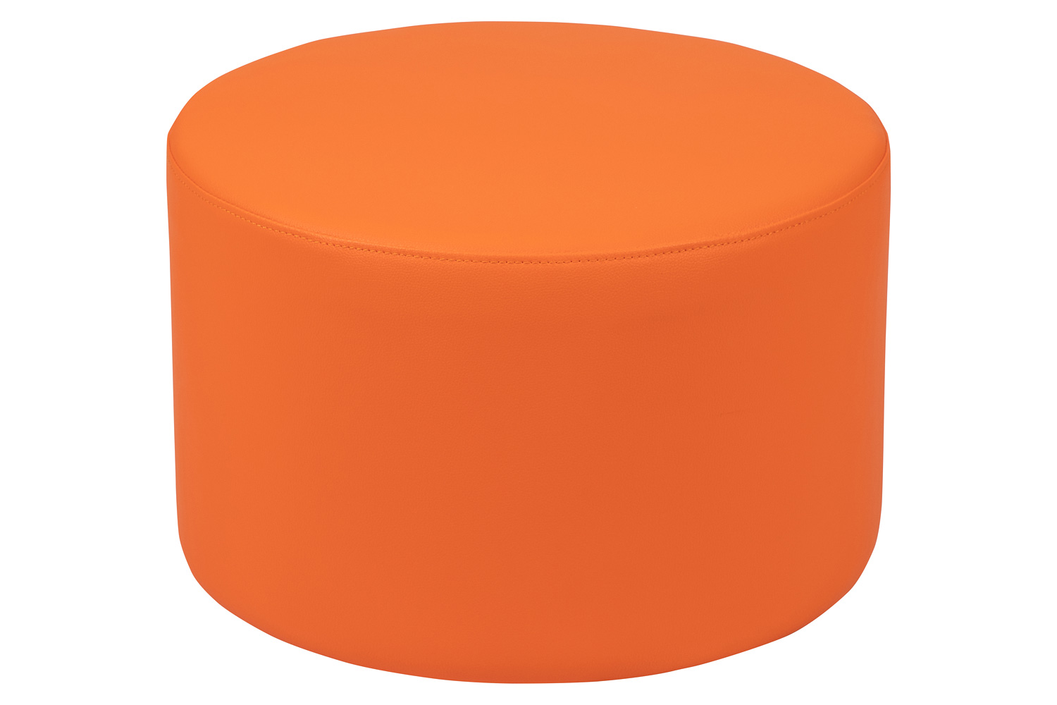 BLNK Nicholas Circle Flexible Soft Seating - Orange, 12"H Seat