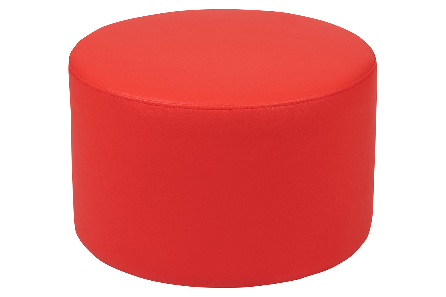 BLNK Nicholas Circle Flexible Soft Seating - Red, 12"H Seat