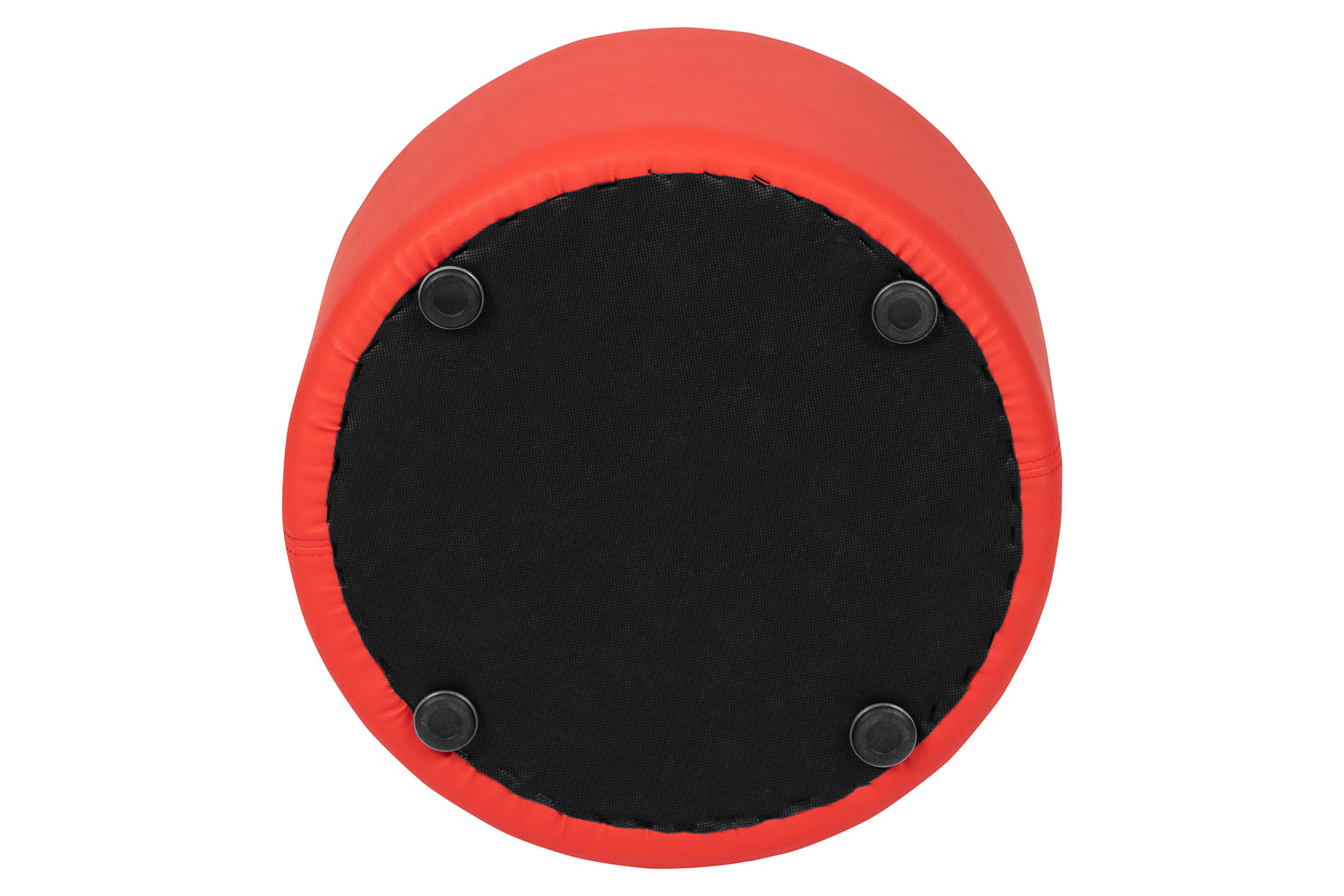 BLNK Nicholas Circle Flexible Soft Seating - Red, 12"H Seat