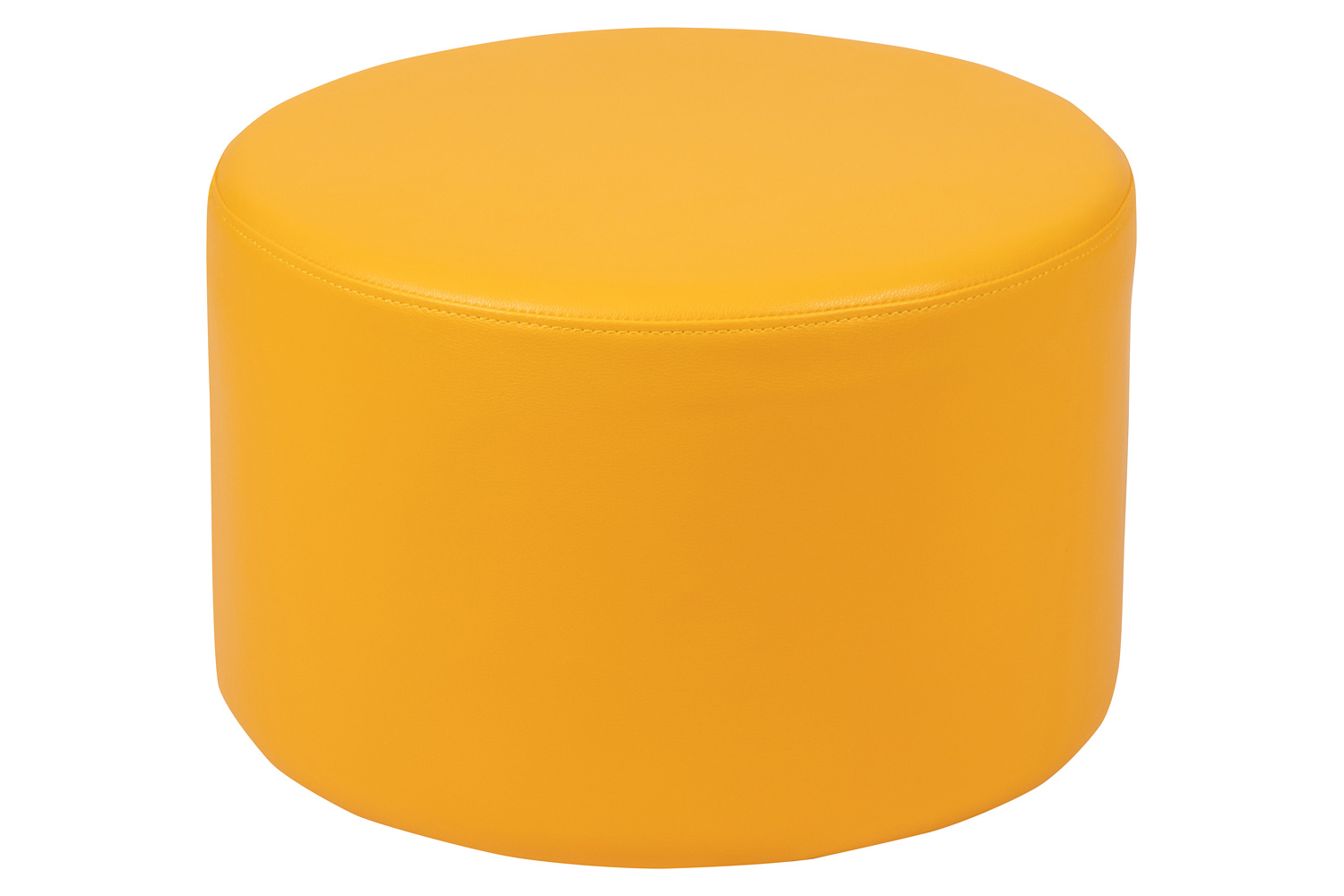 BLNK Nicholas Circle Flexible Soft Seating - Yellow, 12"H Seat