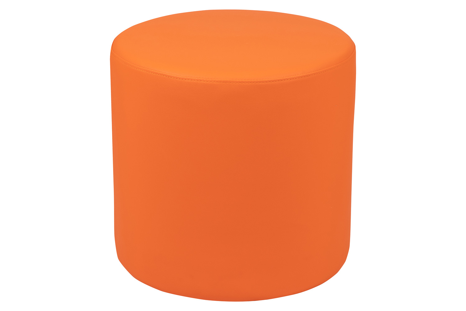 BLNK Nicholas Circle Flexible Soft Seating - Orange, 18"H Seat