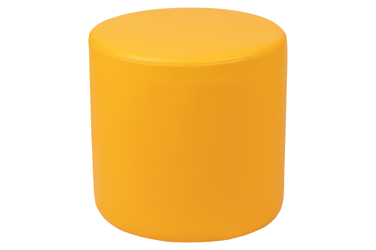 BLNK Nicholas Circle Flexible Soft Seating - Yellow, 18"H Seat