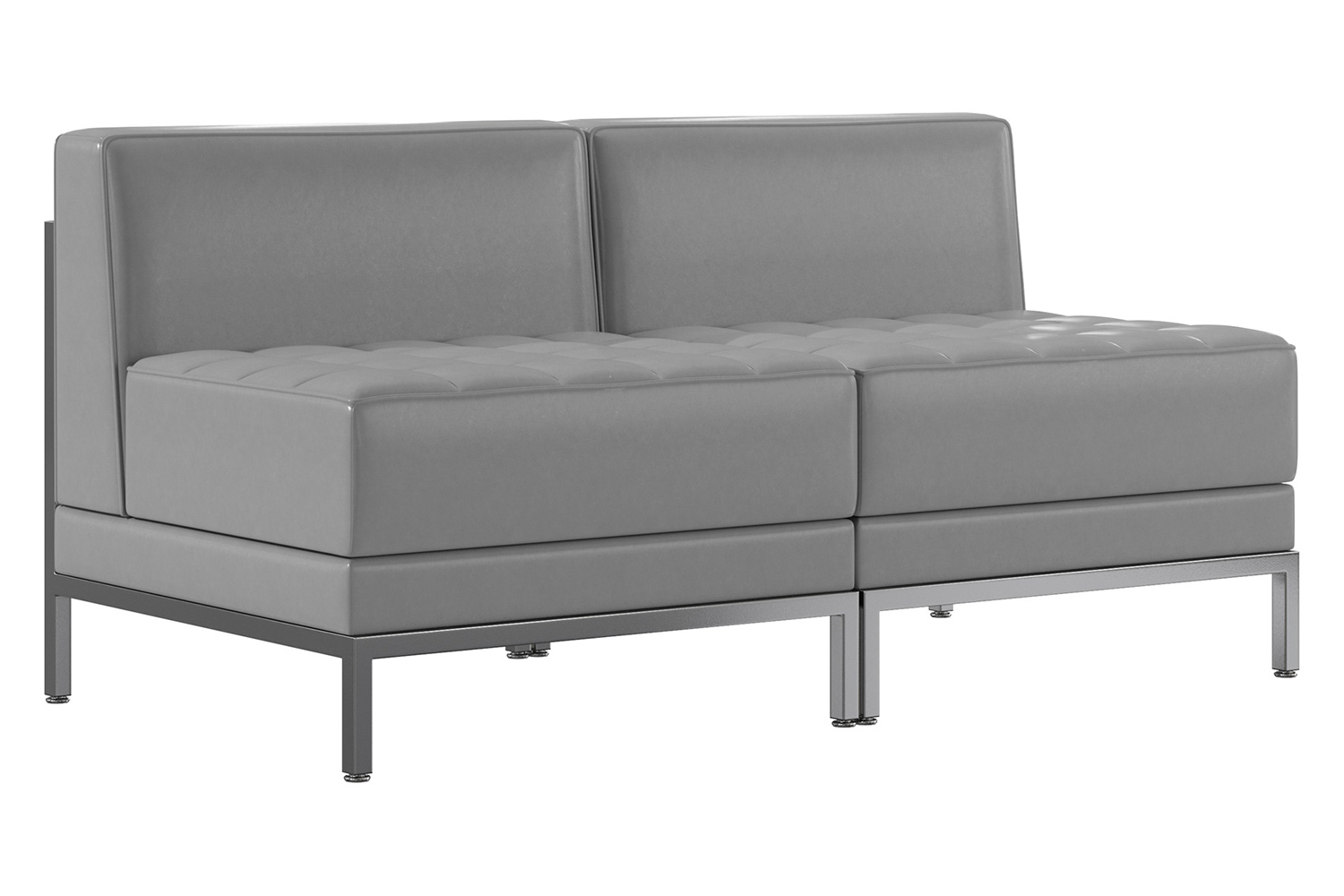 BLNK - HERCULES Imagination Series LeatherSoft Waiting Room Lounge Set, Reception Bench 2 Piece