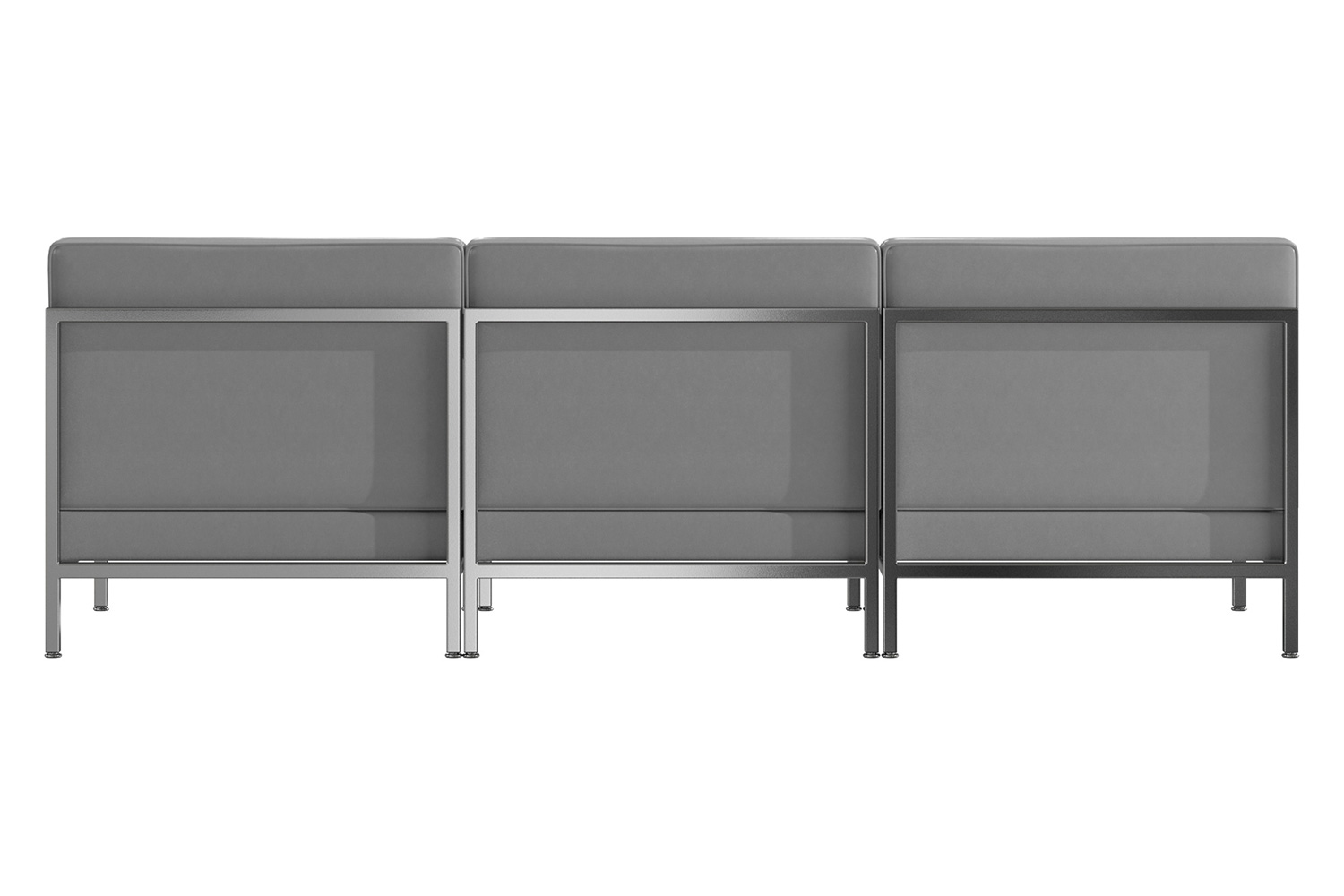 BLNK - HERCULES Imagination Series LeatherSoft Waiting Room Lounge Set, Reception Bench 3 Piece