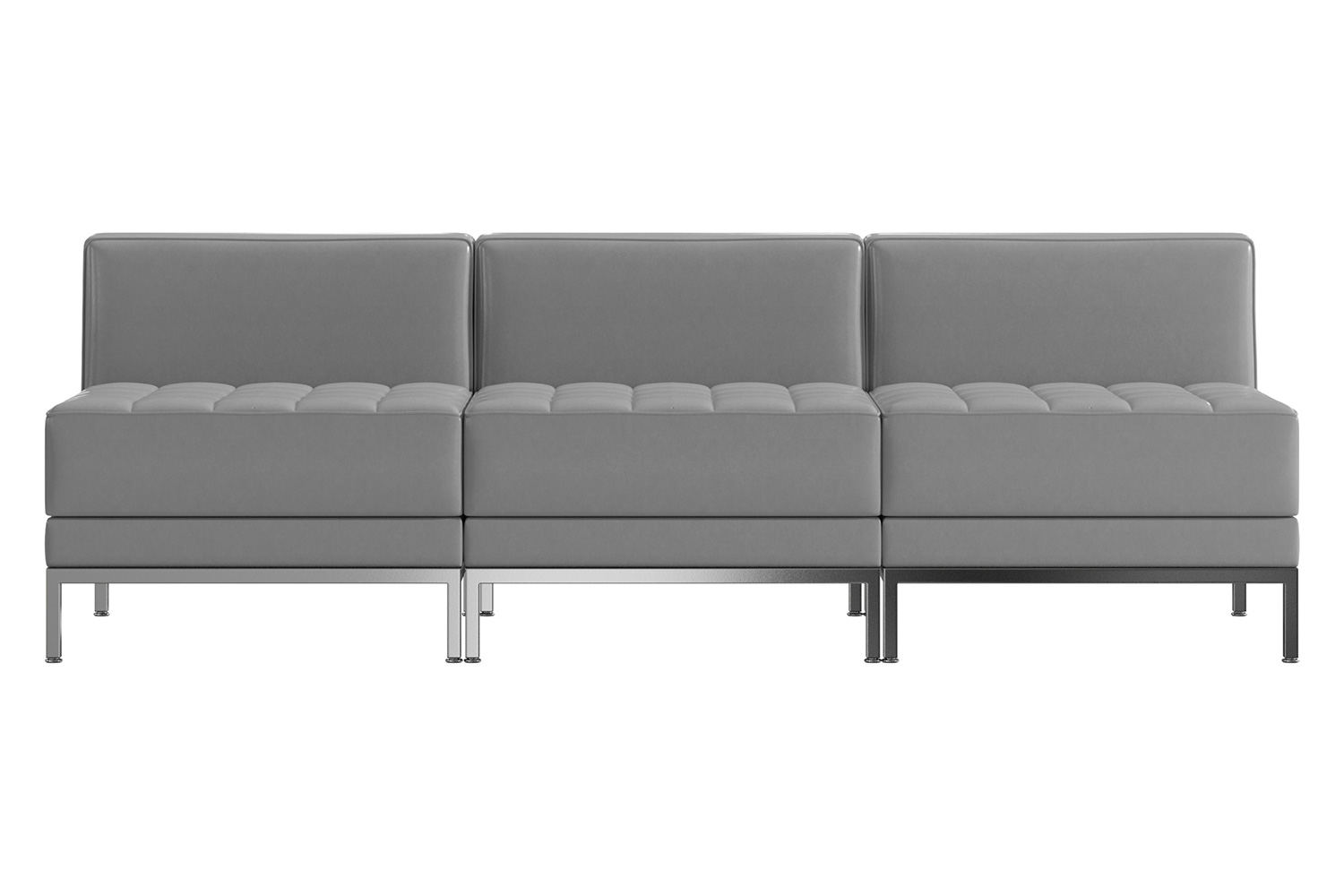 BLNK - HERCULES Imagination Series LeatherSoft Waiting Room Lounge Set, Reception Bench 3 Piece