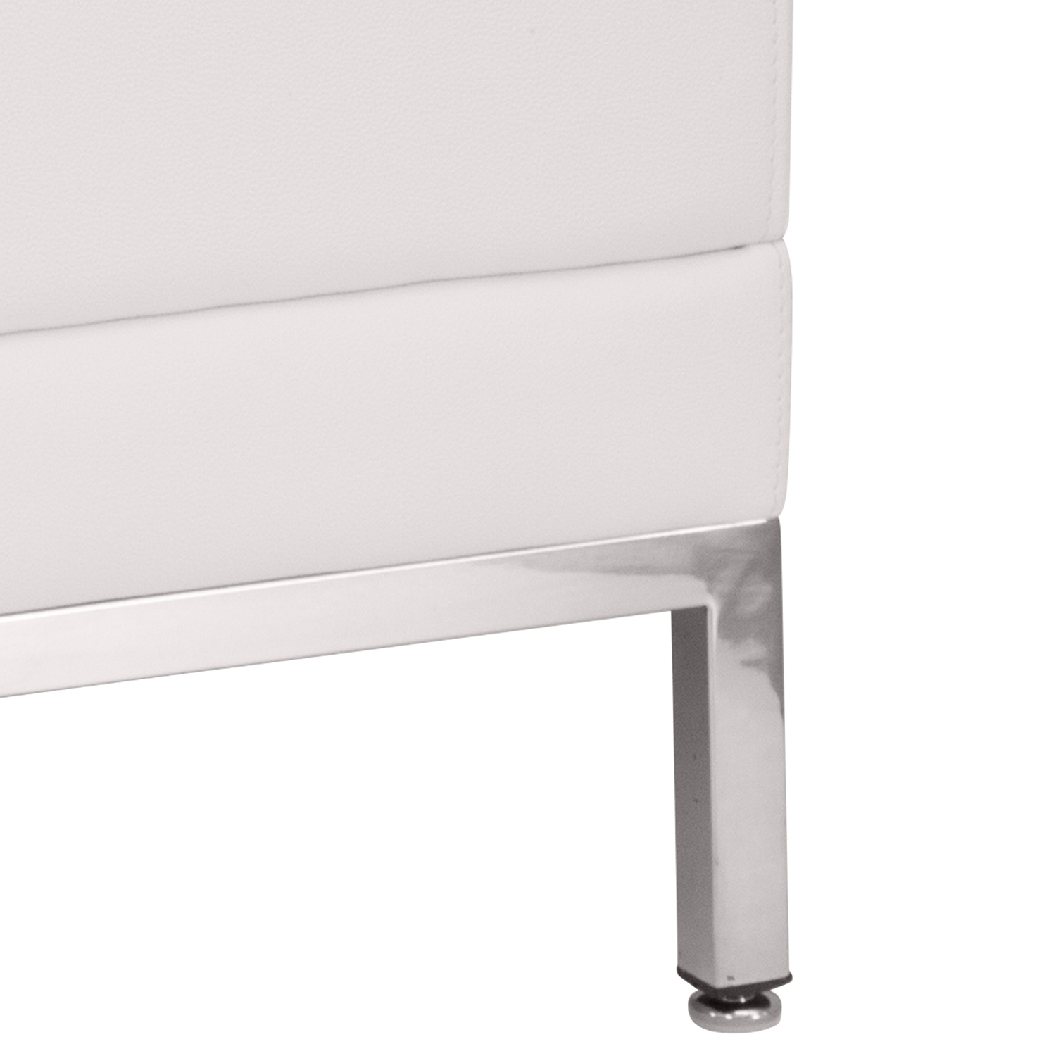 BLNK HERCULES Imagination Series LeatherSoft Contemporary Middle Chair - Melrose White