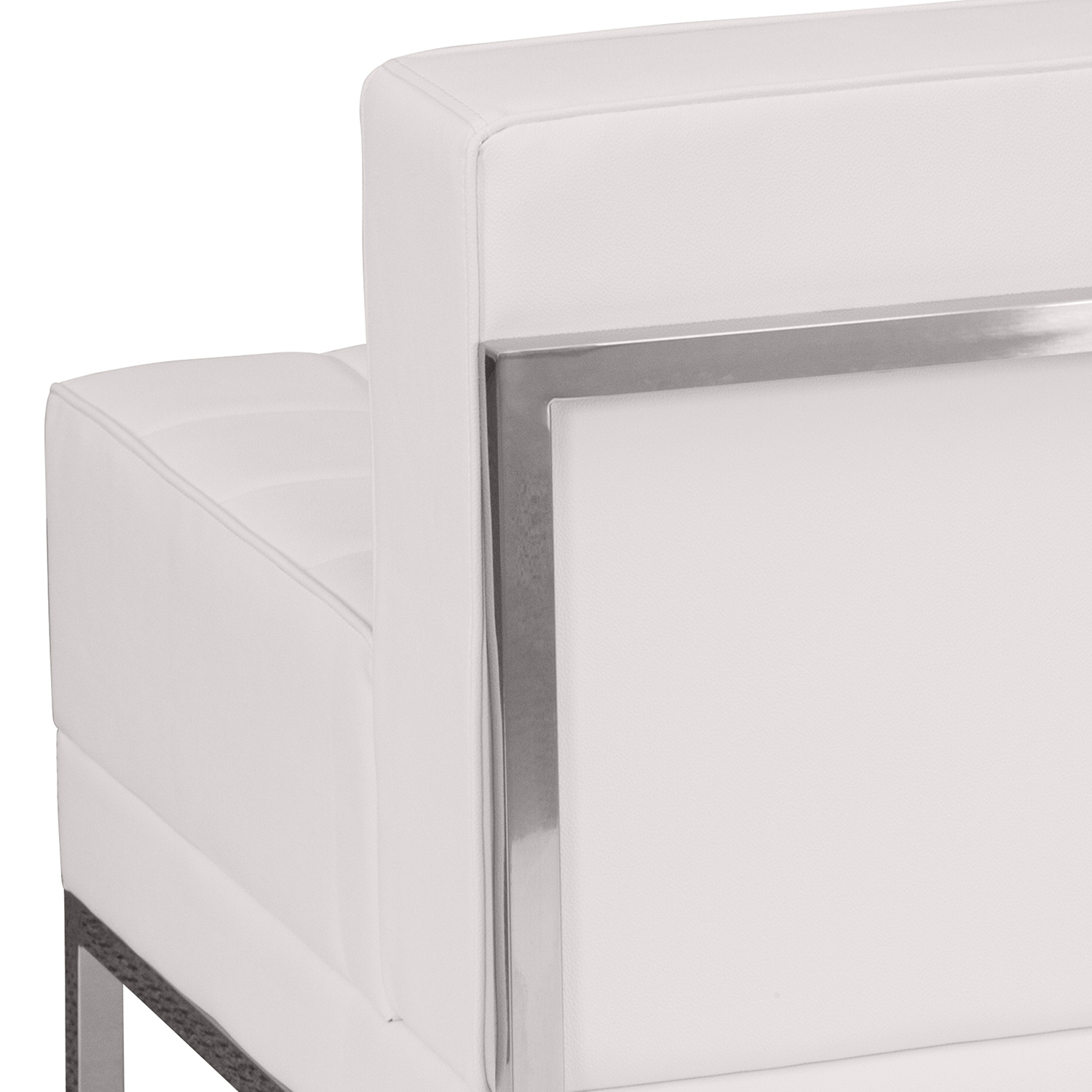 BLNK HERCULES Imagination Series LeatherSoft Contemporary Middle Chair - Melrose White