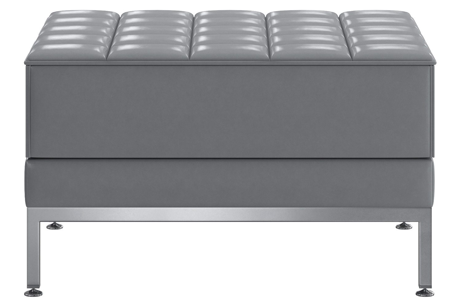 BLNK HERCULES Imagination Series LeatherSoft Ottoman - Gray