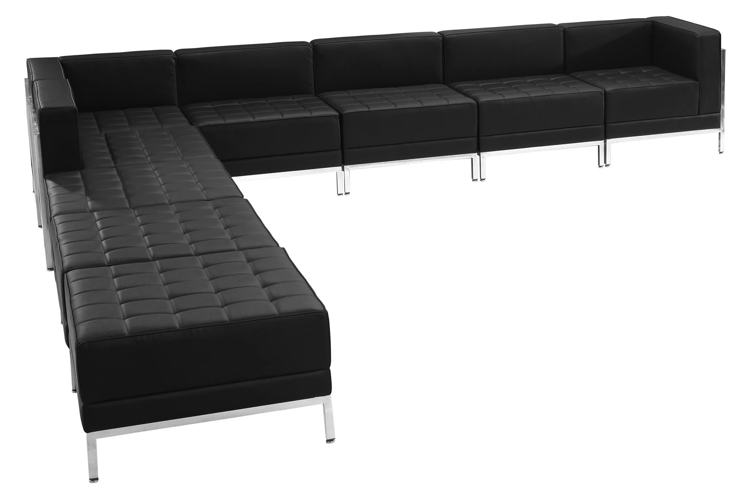 BLNK HERCULES Imagination Series Set 11 LeatherSoft Sectional Configuration 9 Pieces