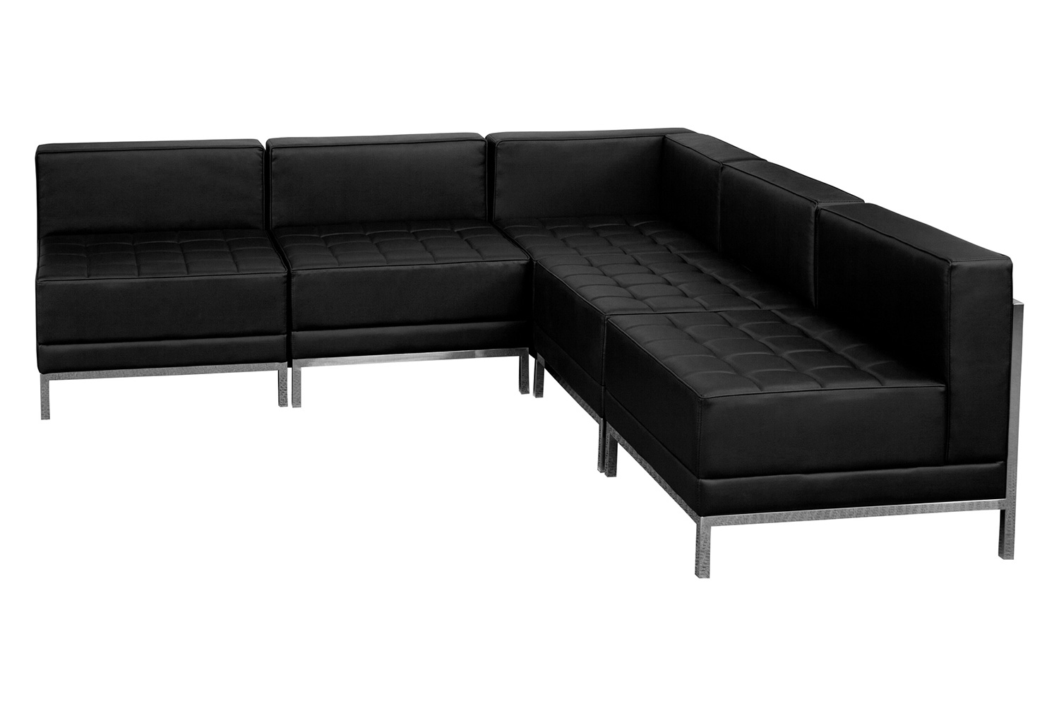 BLNK - HERCULES Imagination Series LeatherSoft Sectional Configuration 5 Pieces