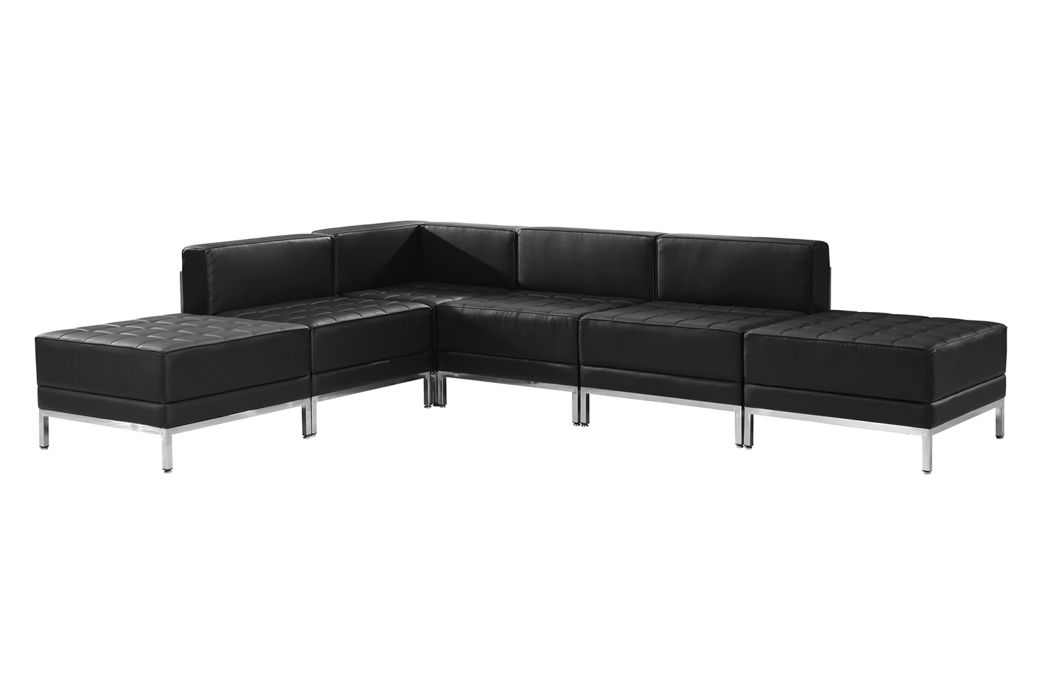 BLNK HERCULES Imagination Series Set 8 LeatherSoft Sectional Configuration 6 Pieces