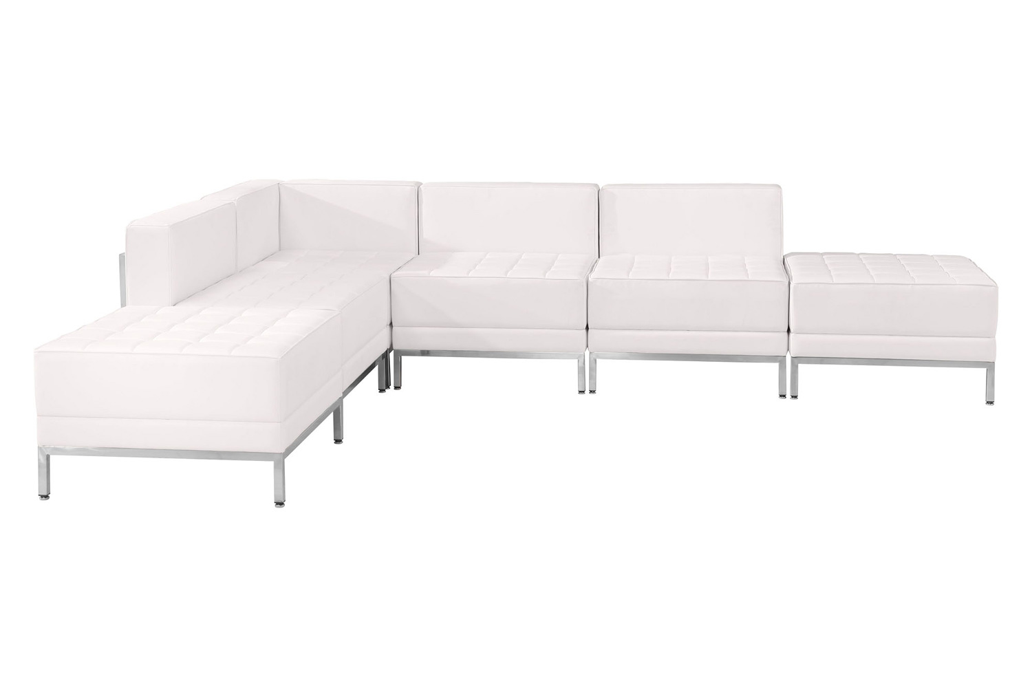 BLNK HERCULES Imagination Series Set 8 LeatherSoft Sectional Configuration 6 Pieces