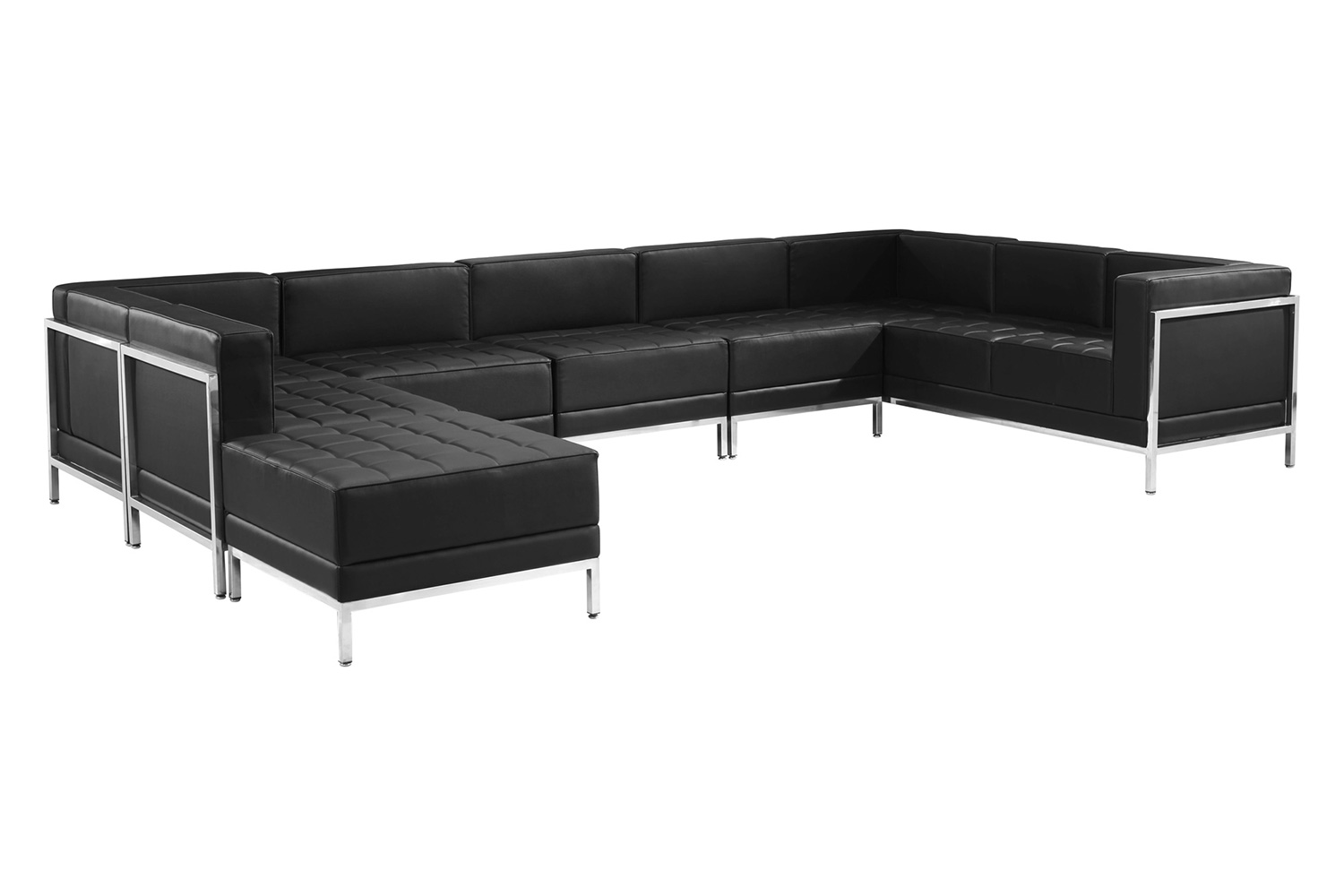 BLNK HERCULES Imagination Series LeatherSoft U-Shape Sectional Configuration 7 Pieces