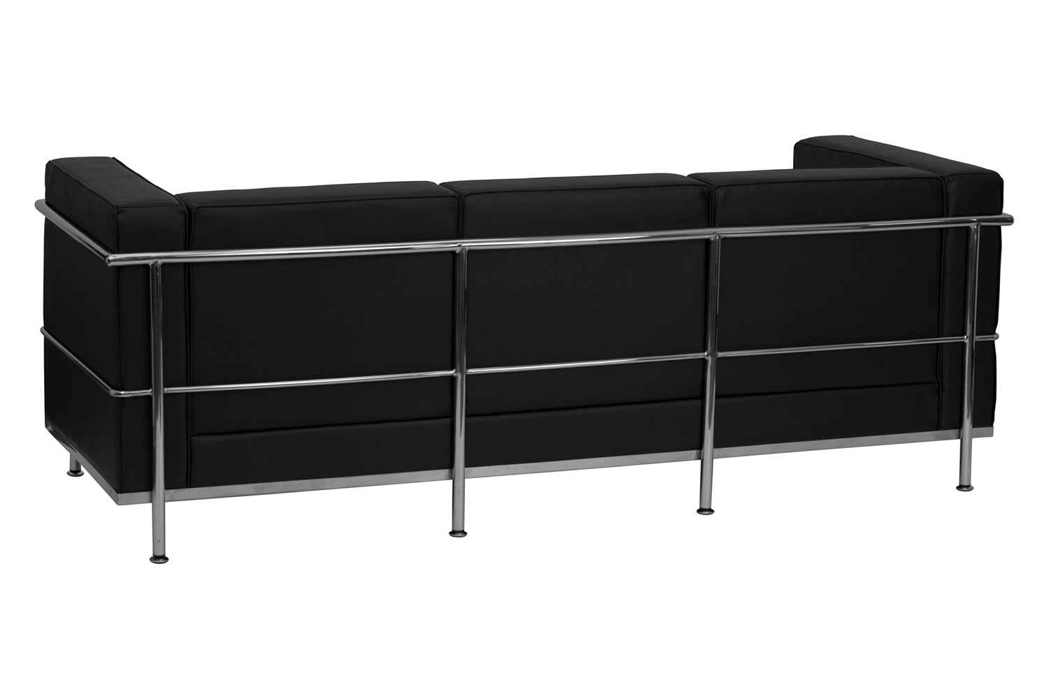 BLNK HERCULES Regal Series LeatherSoft Contemporary Sofa with Encasing Frame - Black