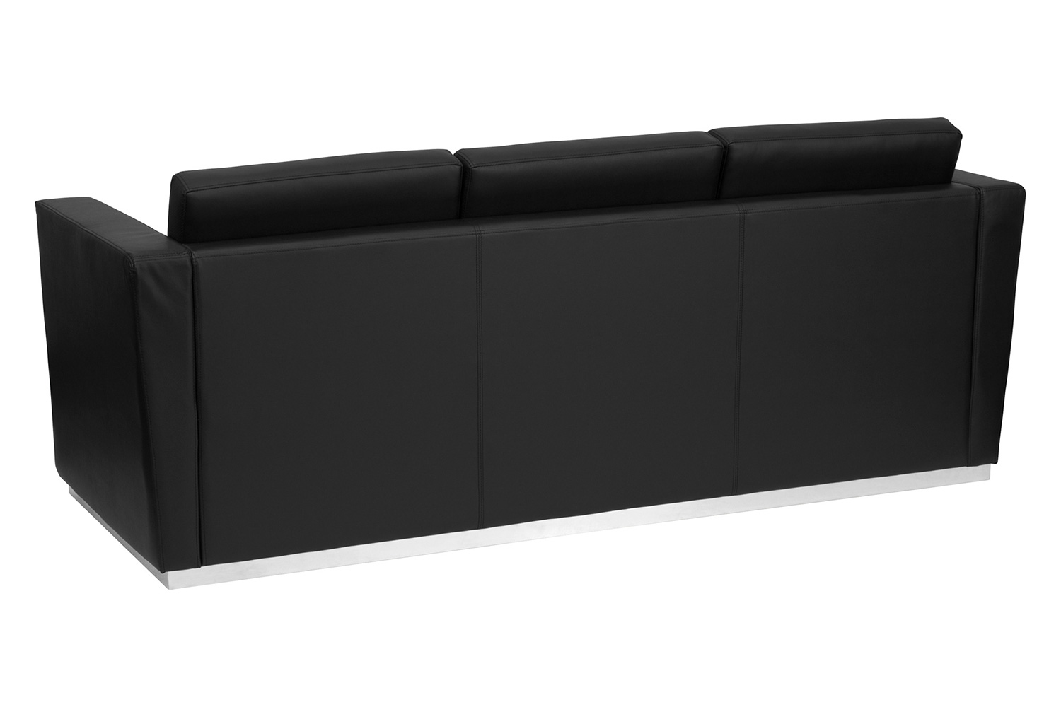 BLNK - HERCULES Trinity Series LeatherSoft Contemporary Sofa with Stainless Steel Base