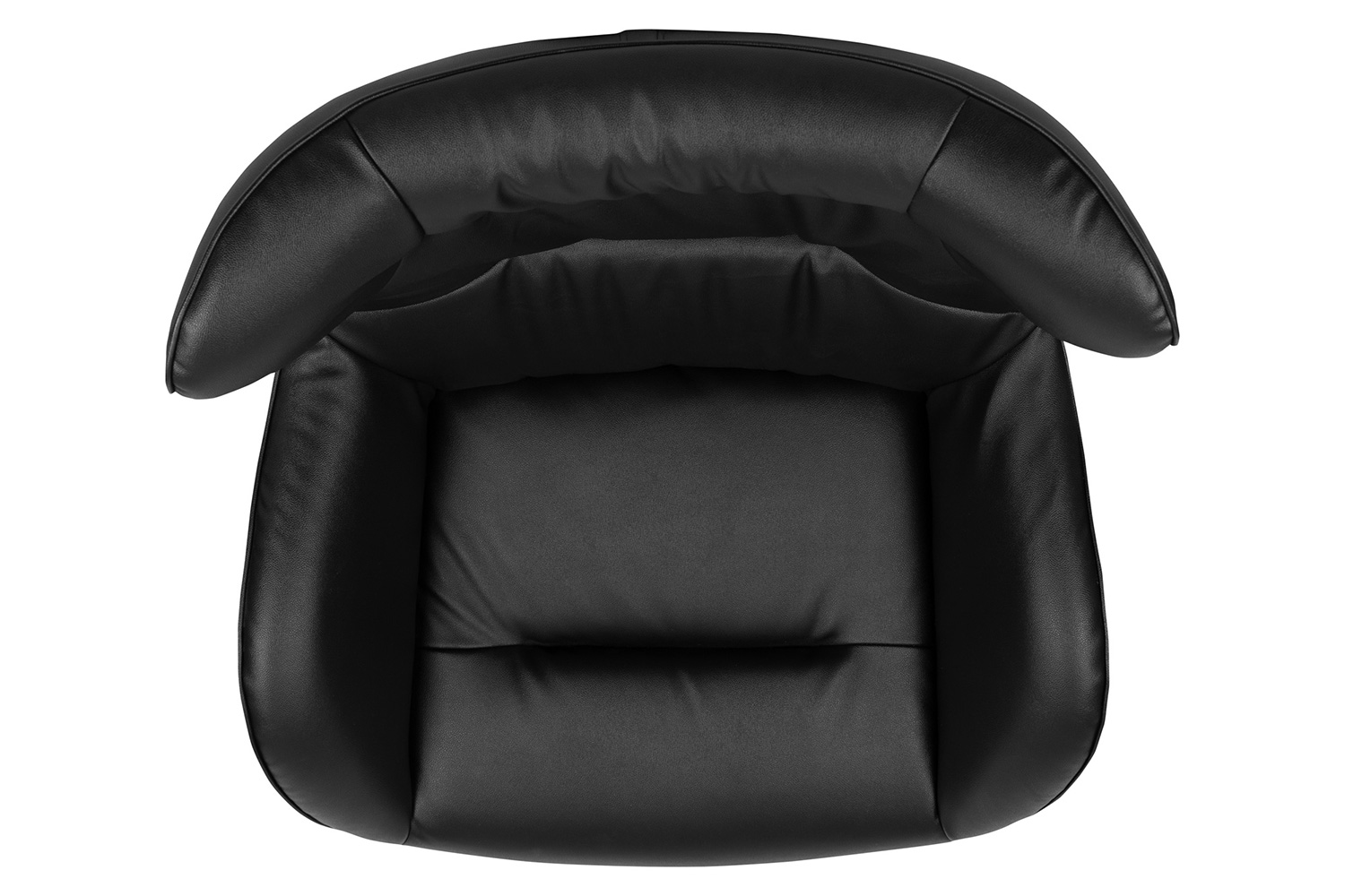 BLNK™ Rally LeatherSoft Swivel Wing Chair - Black