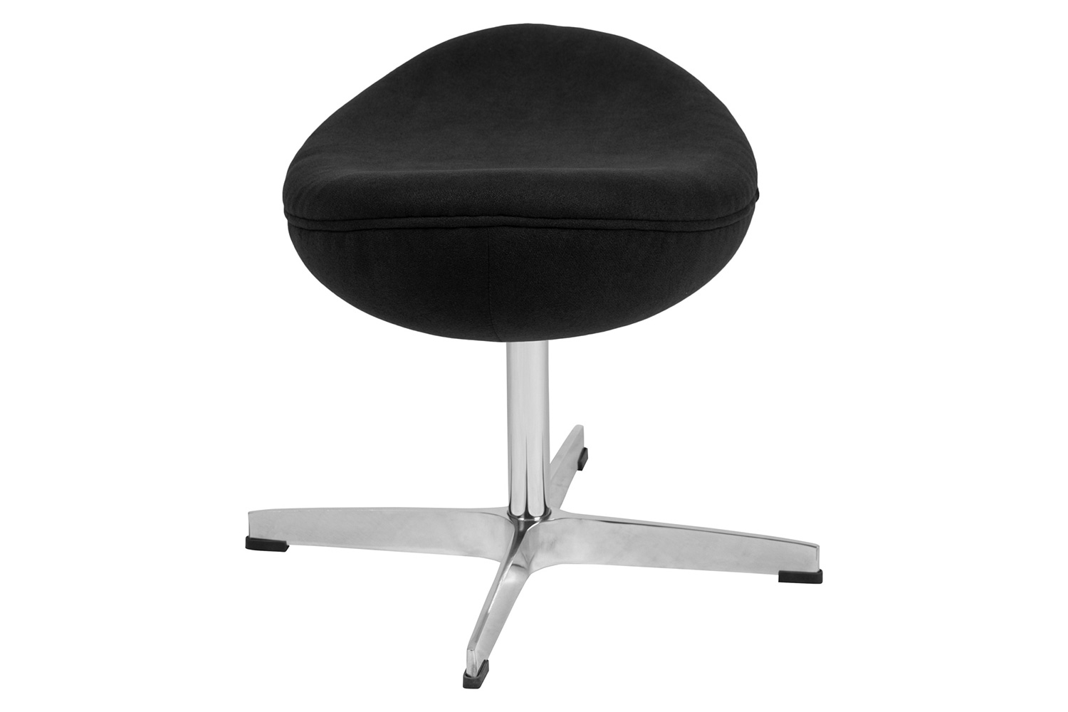 BLNK Rally Fabric Saddle Wing Ottoman - Black