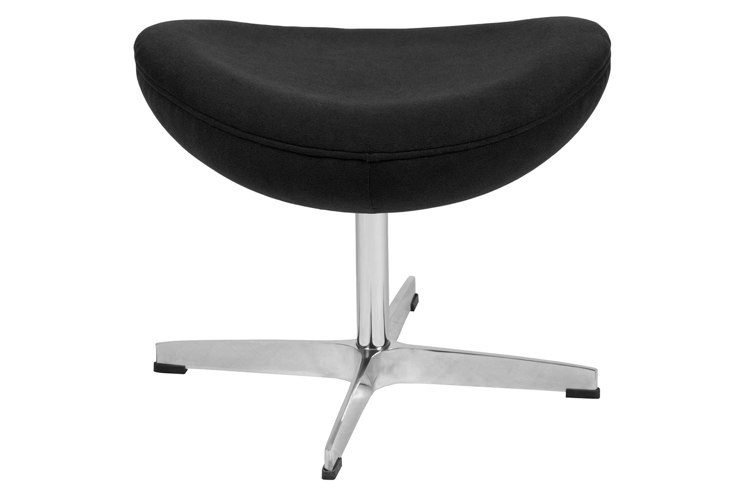 BLNK Rally Fabric Saddle Wing Ottoman - Black