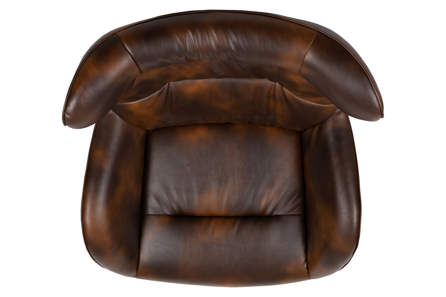 BLNK™ Rally LeatherSoft Swivel Wing Chair - Bomber Jacket