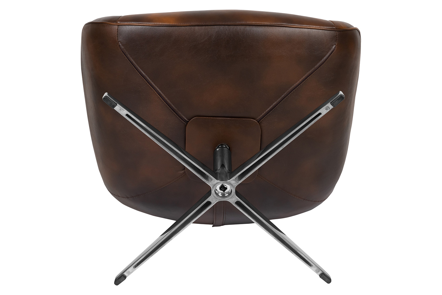 BLNK™ Rally LeatherSoft Swivel Wing Chair - Bomber Jacket