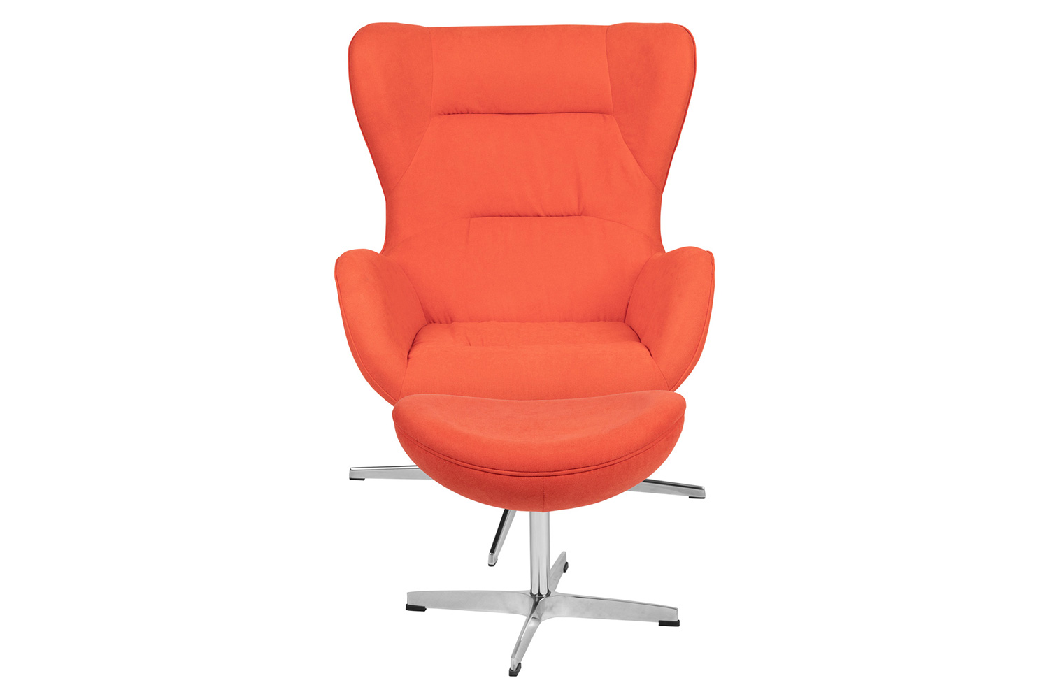 BLNK™ - Rally Fabric Swivel Wing Chair and Ottoman Set