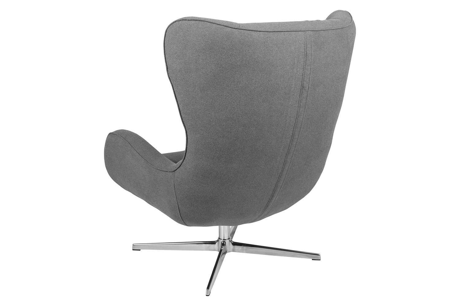 BLNK™ Rally Fabric Swivel Wing Chair - Gray