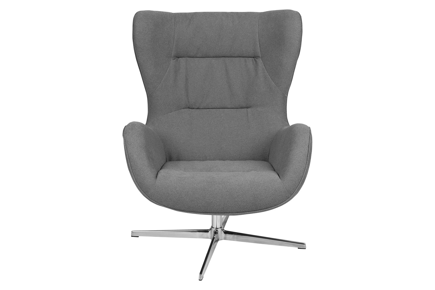 BLNK™ Rally Fabric Swivel Wing Chair - Gray