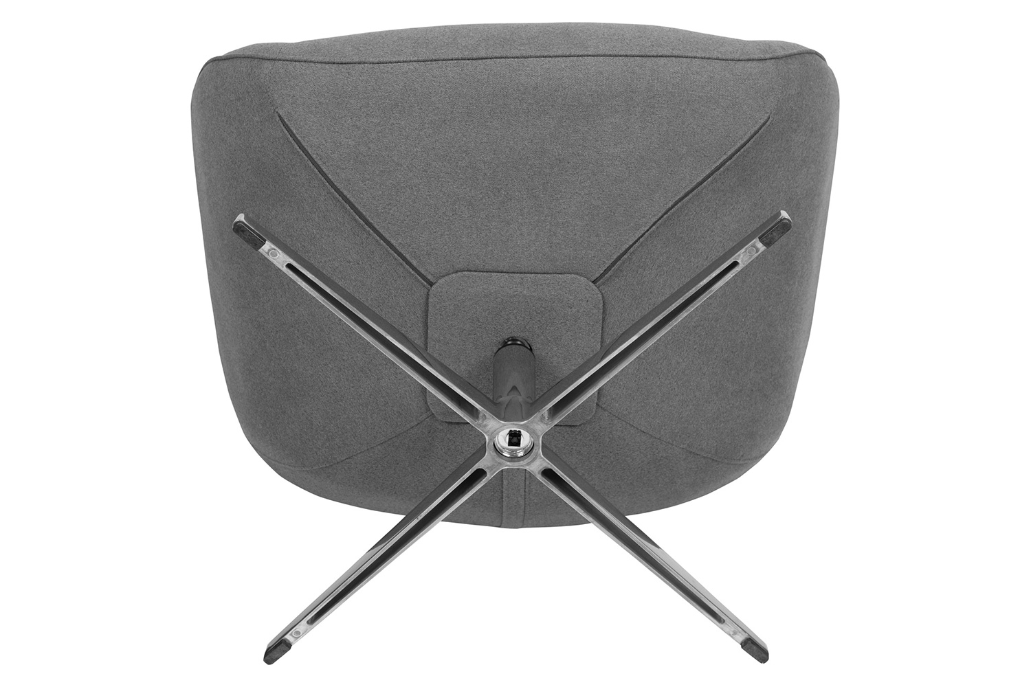 BLNK™ Rally Fabric Swivel Wing Chair - Gray