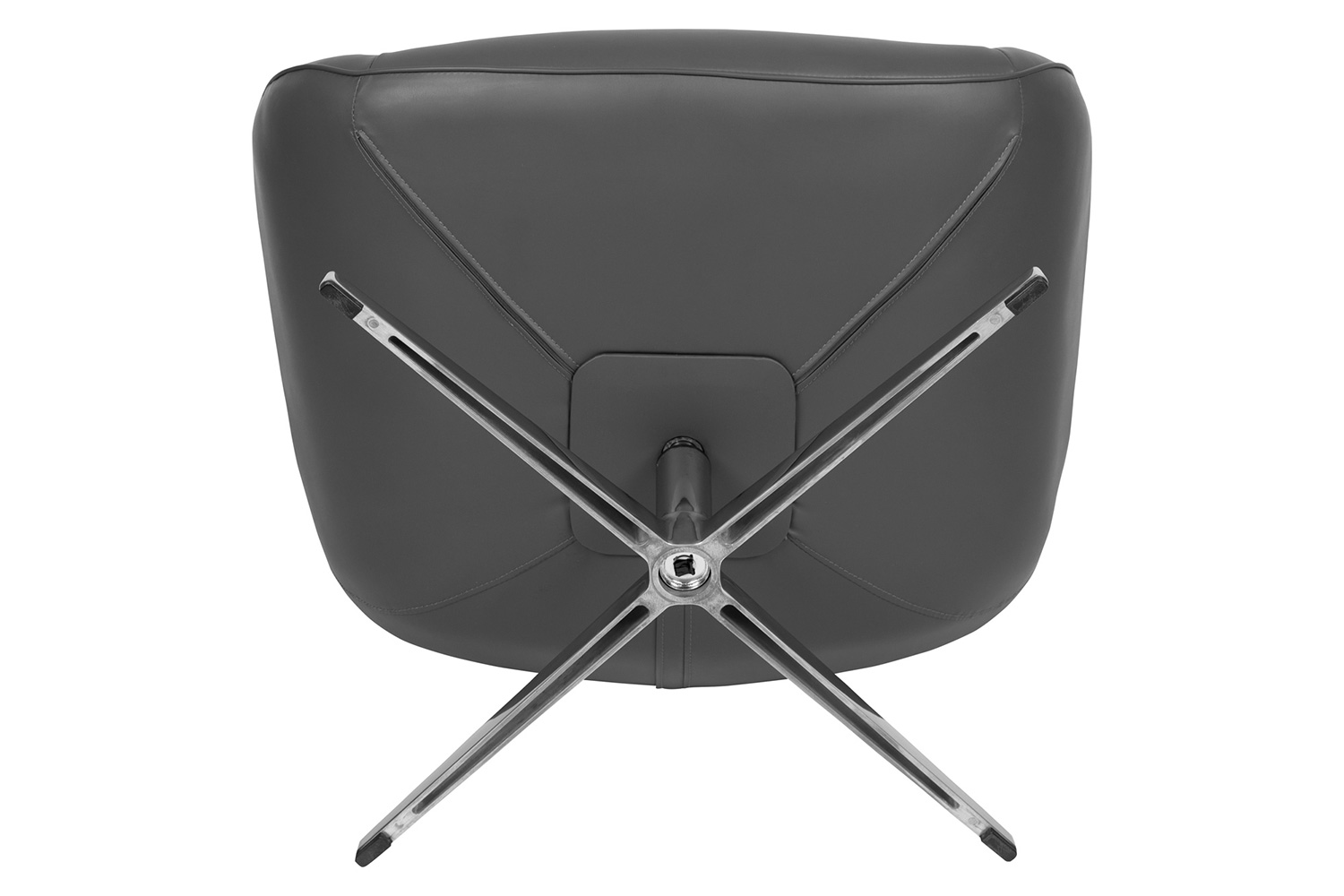 BLNK™ Rally LeatherSoft Swivel Wing Chair - Gray