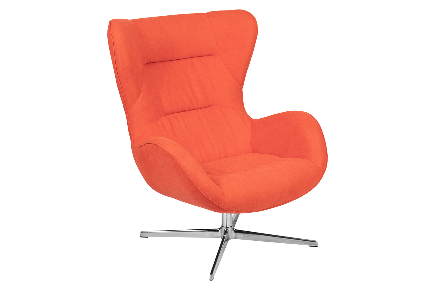 BLNK™ Rally Fabric Swivel Wing Chair - Orange