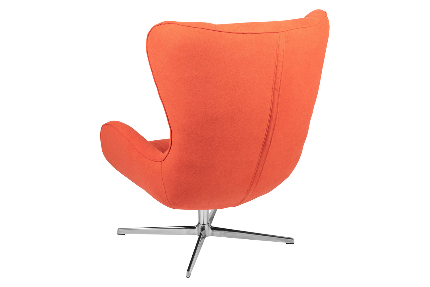 BLNK™ Rally Fabric Swivel Wing Chair - Orange