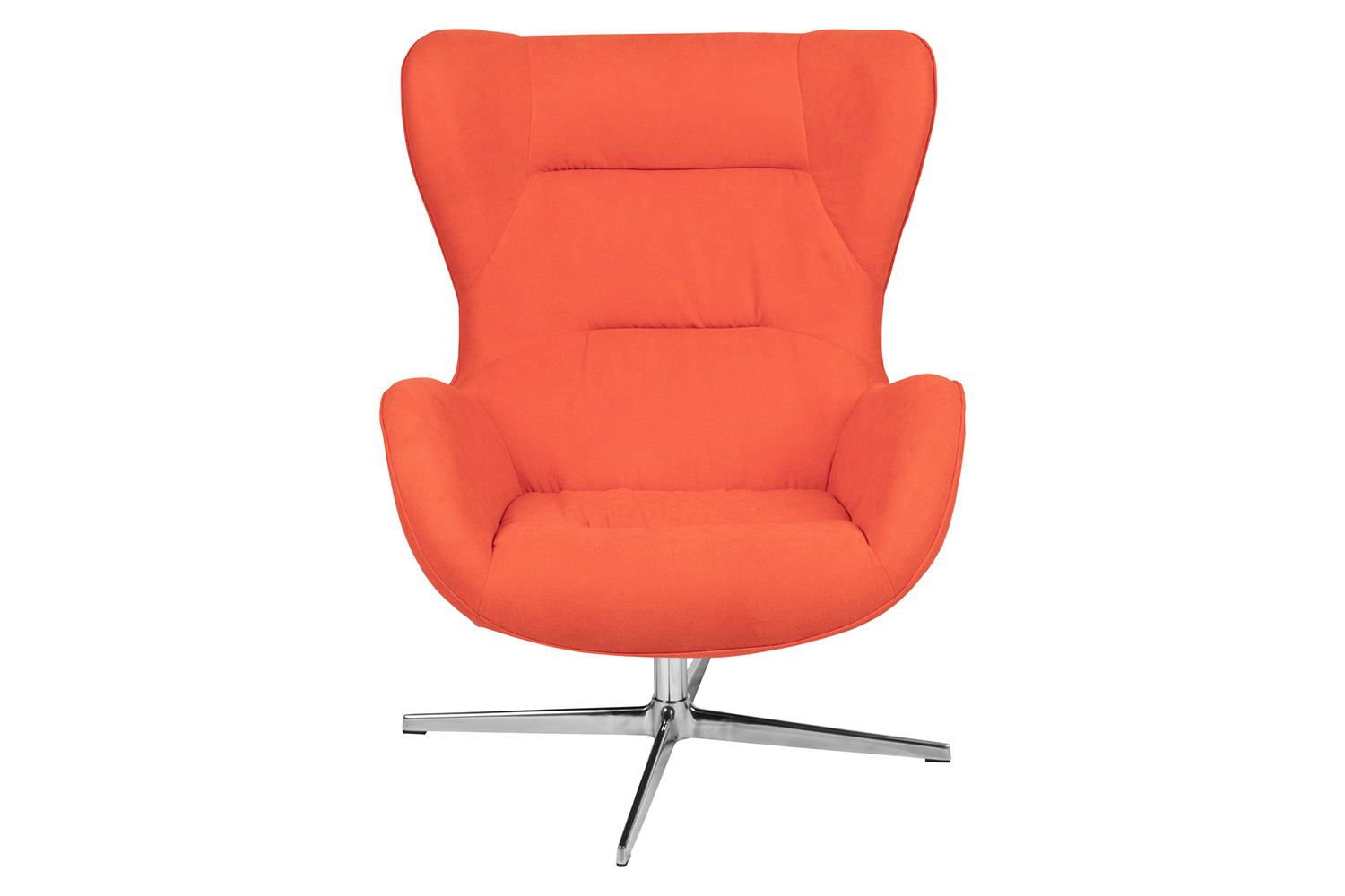 BLNK™ Rally Fabric Swivel Wing Chair - Orange