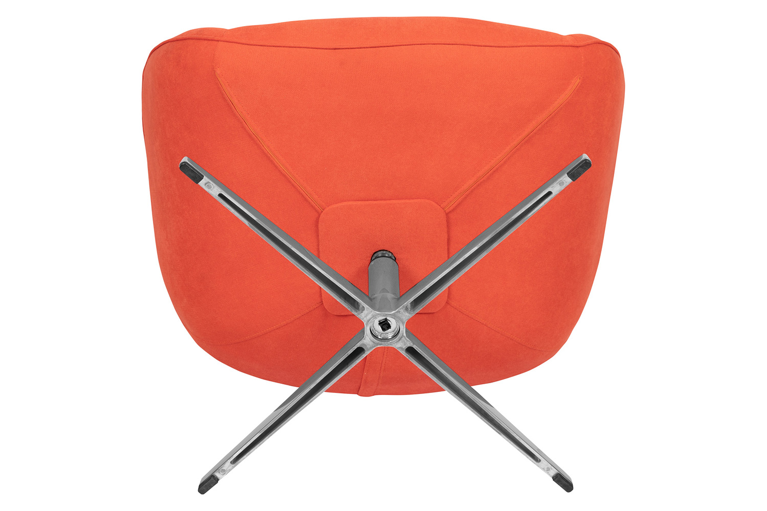 BLNK™ Rally Fabric Swivel Wing Chair - Orange