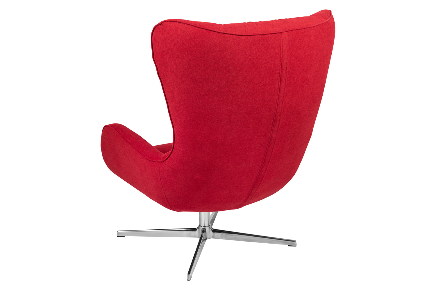 BLNK Rally Fabric Swivel Wing Chair - Red