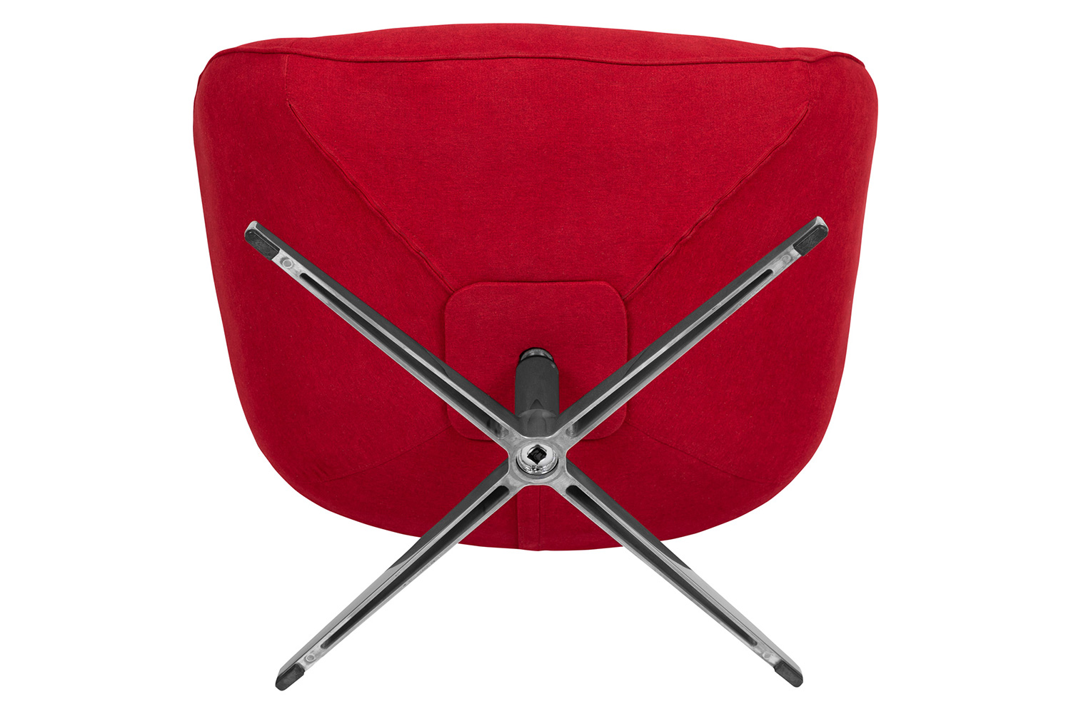 BLNK Rally Fabric Swivel Wing Chair - Red