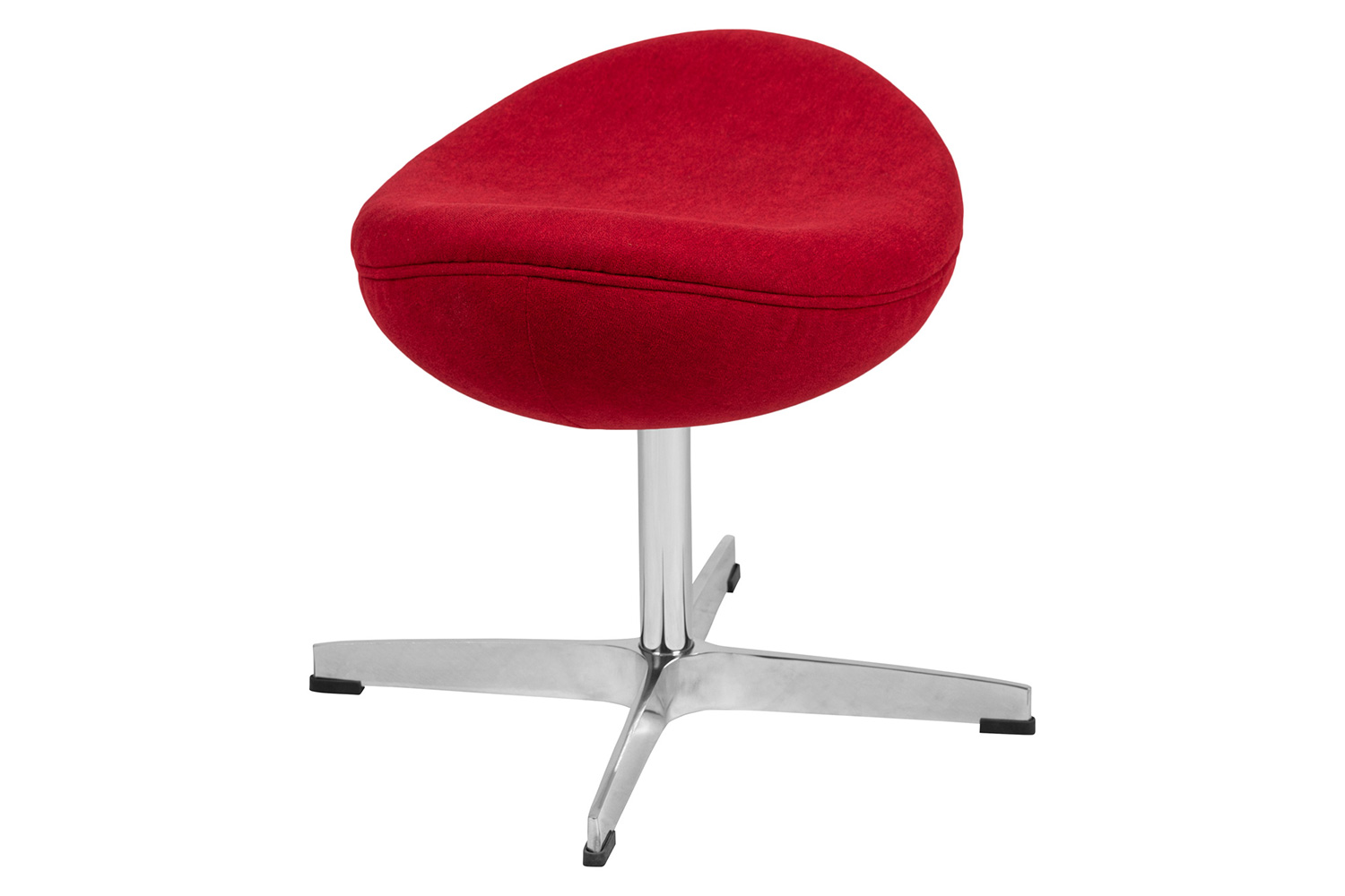 BLNK Rally Fabric Saddle Wing Ottoman - Red